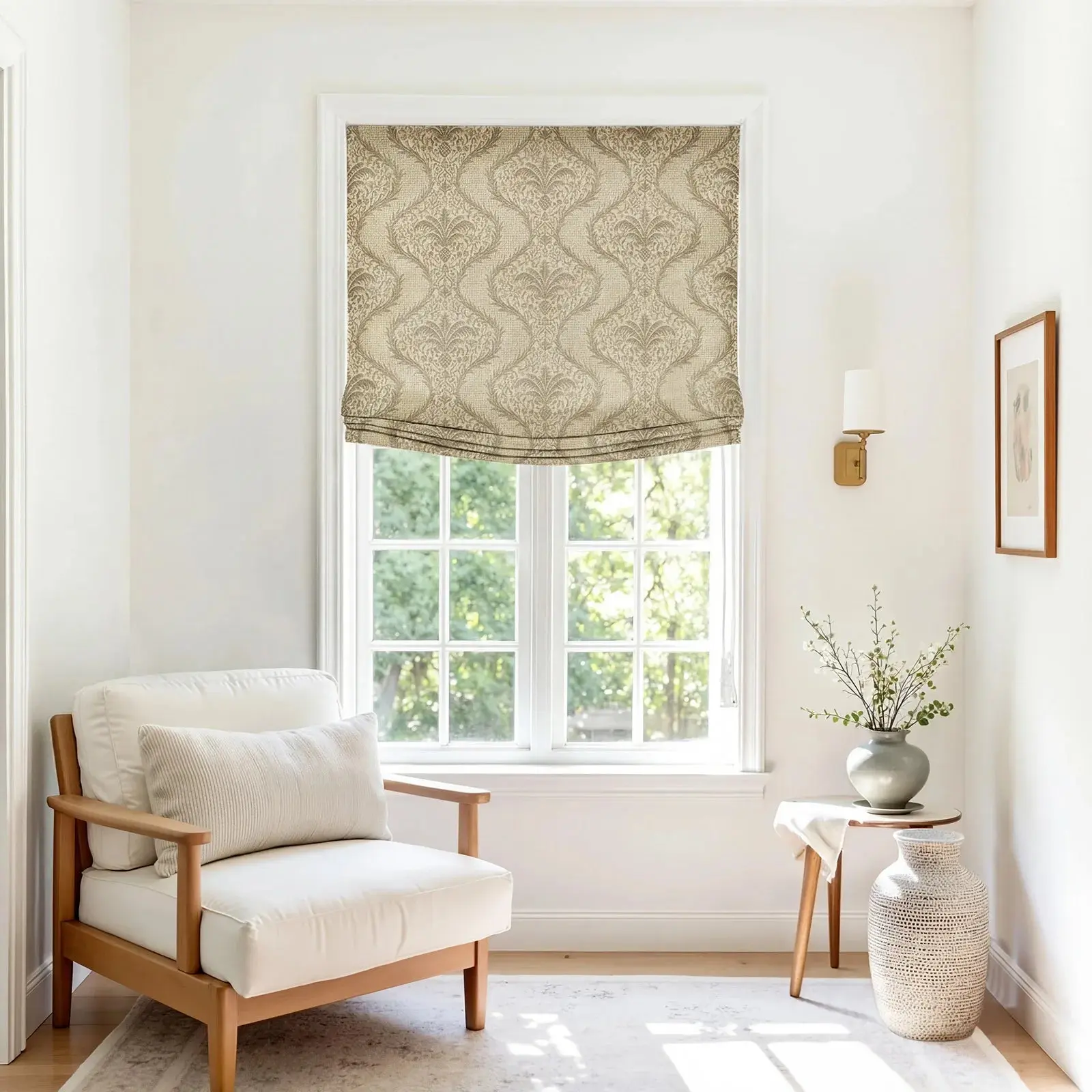 Custom Relaxed Roman Shades Cord Lift - Image 156