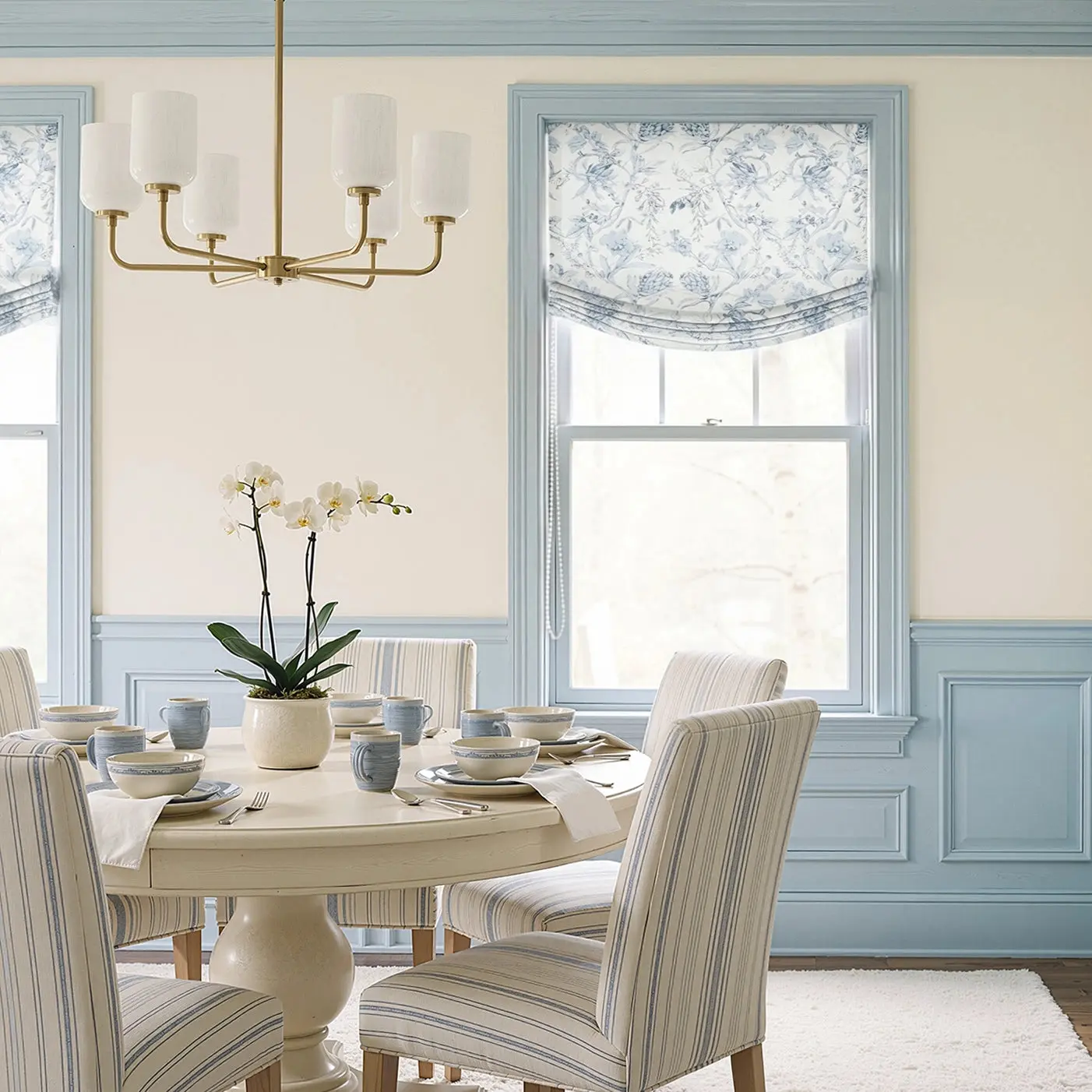 Custom Relaxed Roman Shades Cord Lift - Image 158