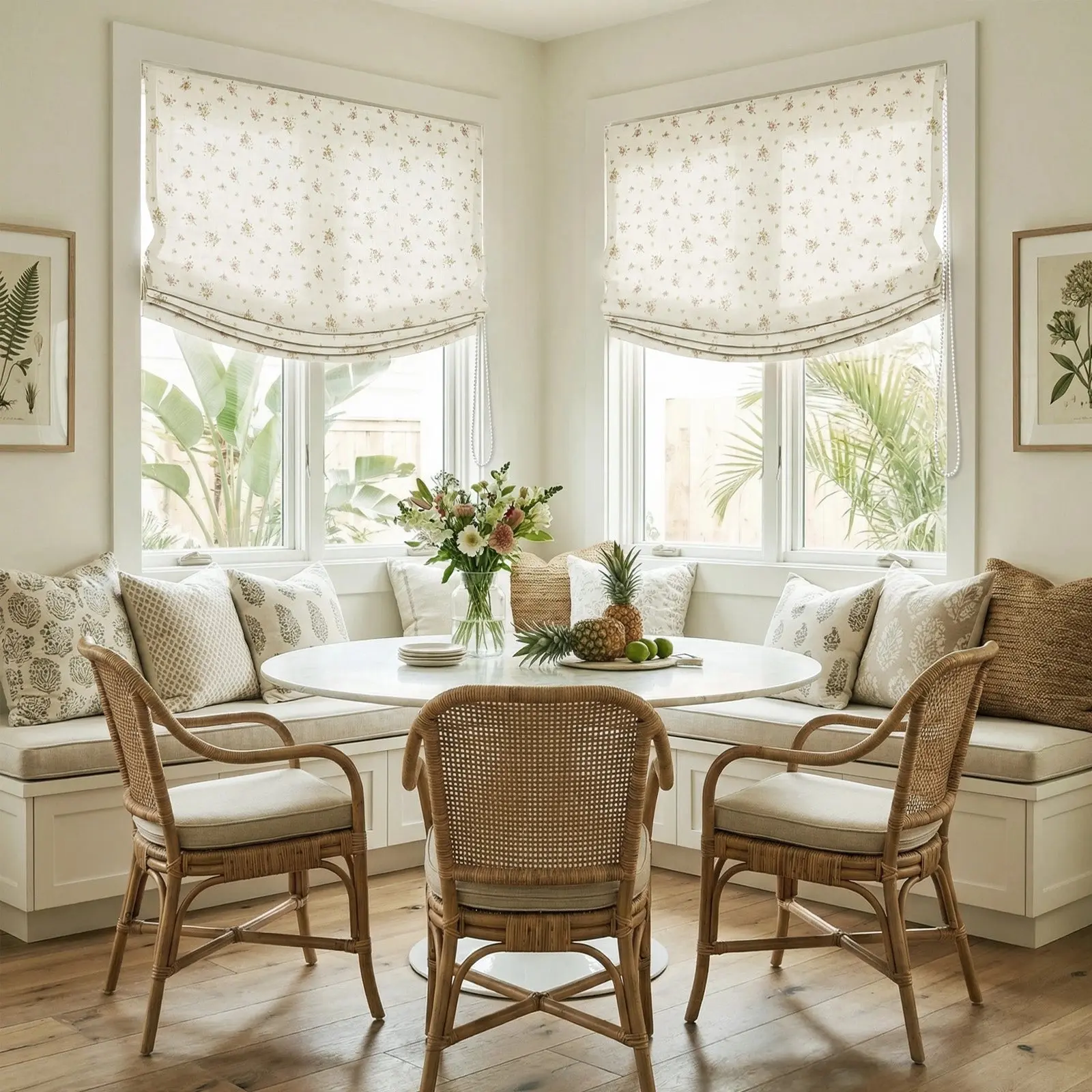 Custom Relaxed Roman Shades Cord Lift - Image 159