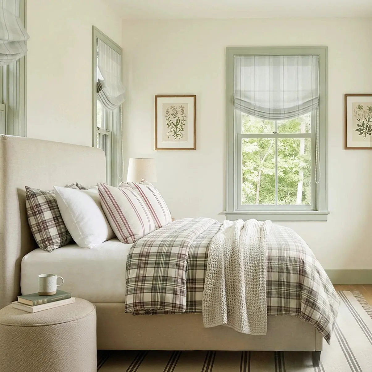 Custom Relaxed Roman Shades Cord Lift - Image 161