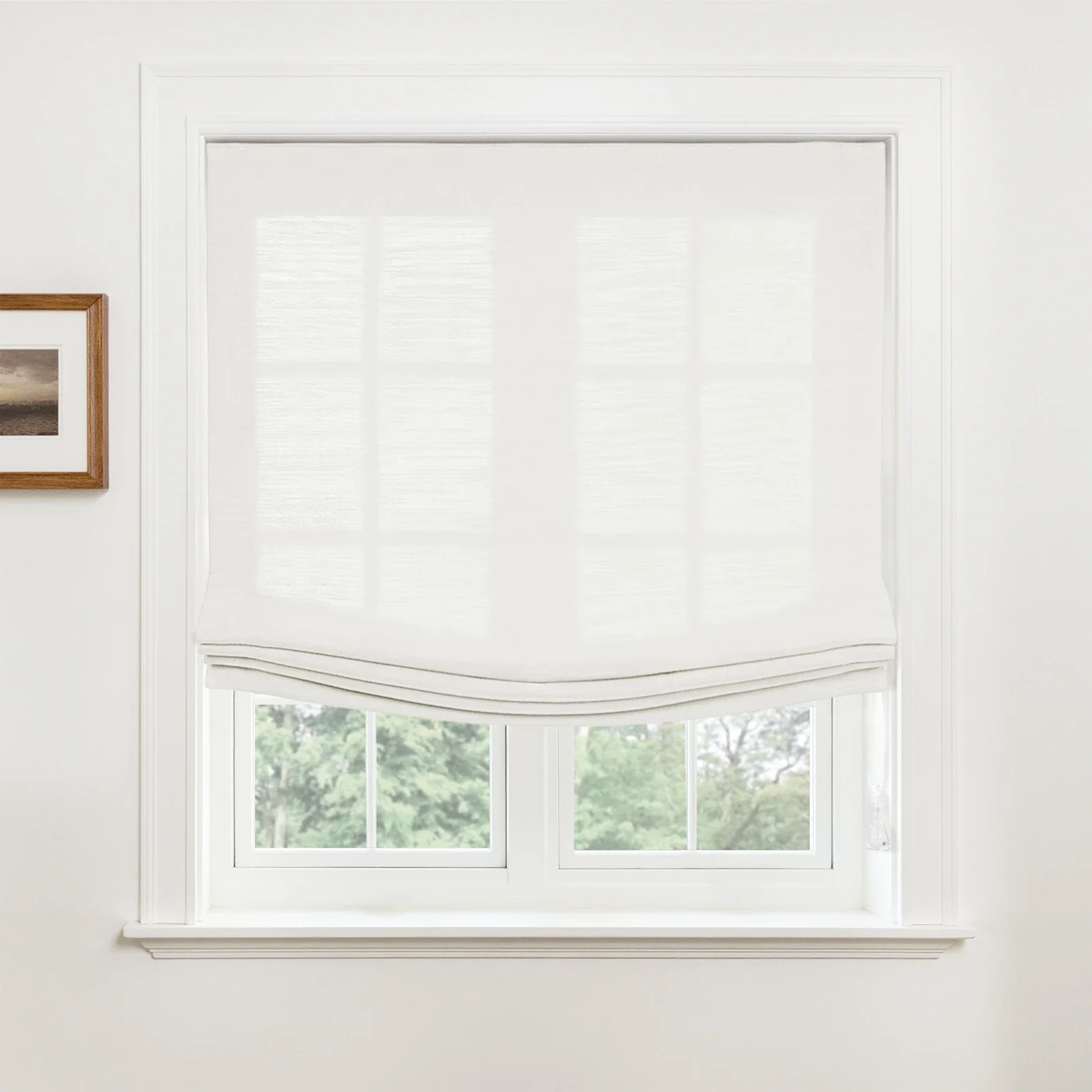Custom Relaxed Roman Shades Cord Lift - Image 24