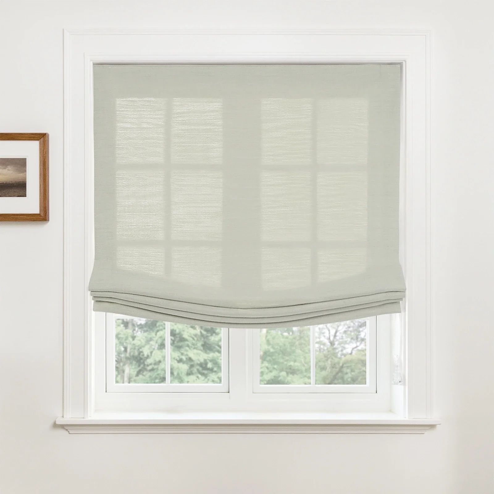 Custom Relaxed Roman Shades Cord Lift - Image 47