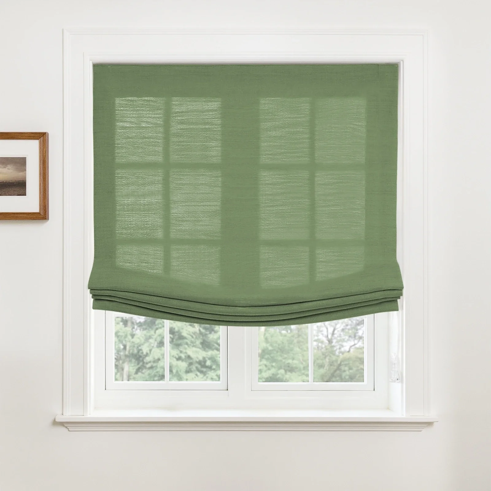 Custom Relaxed Roman Shades Cord Lift - Image 50