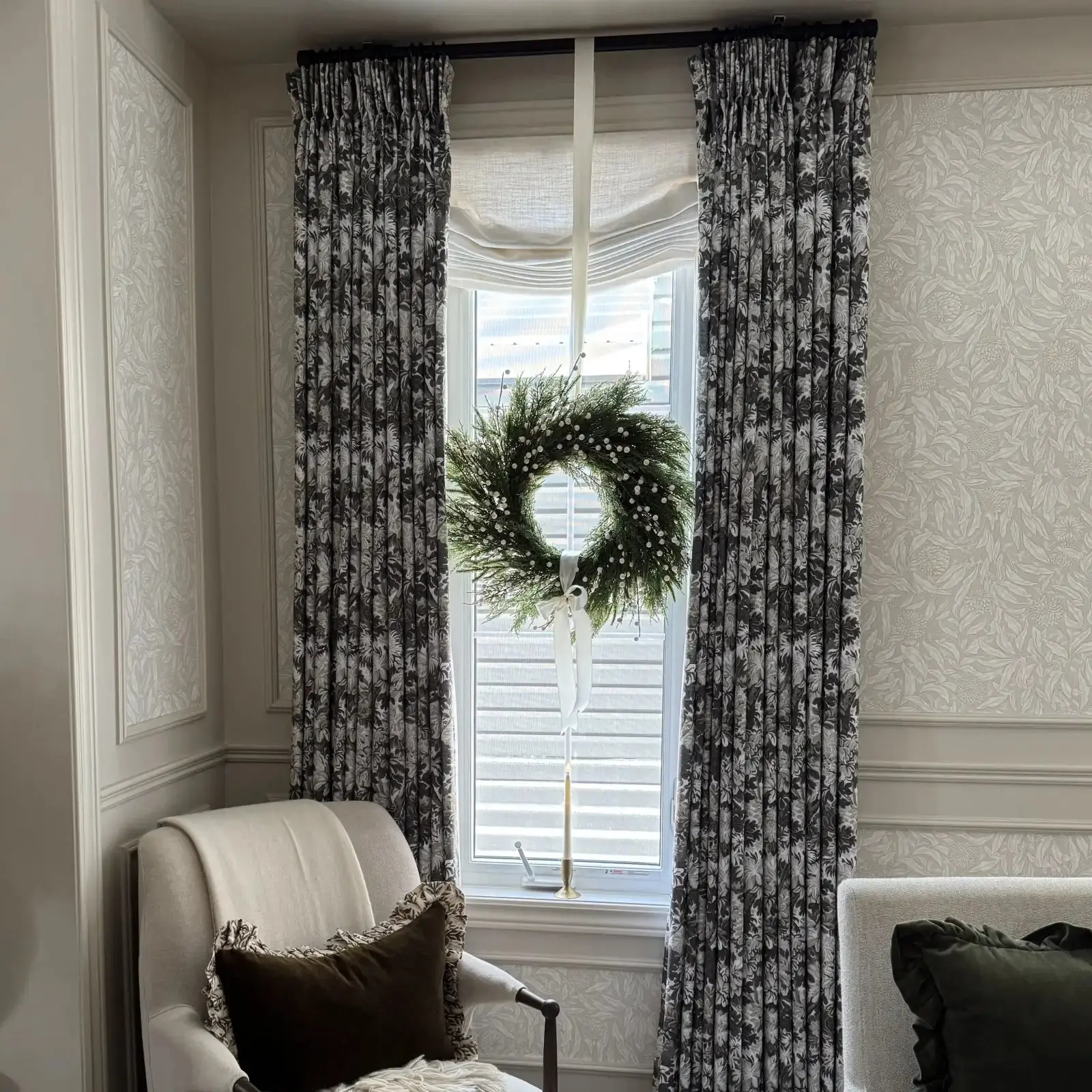 Custom Relaxed Roman Shades Cord Lift - Image 87