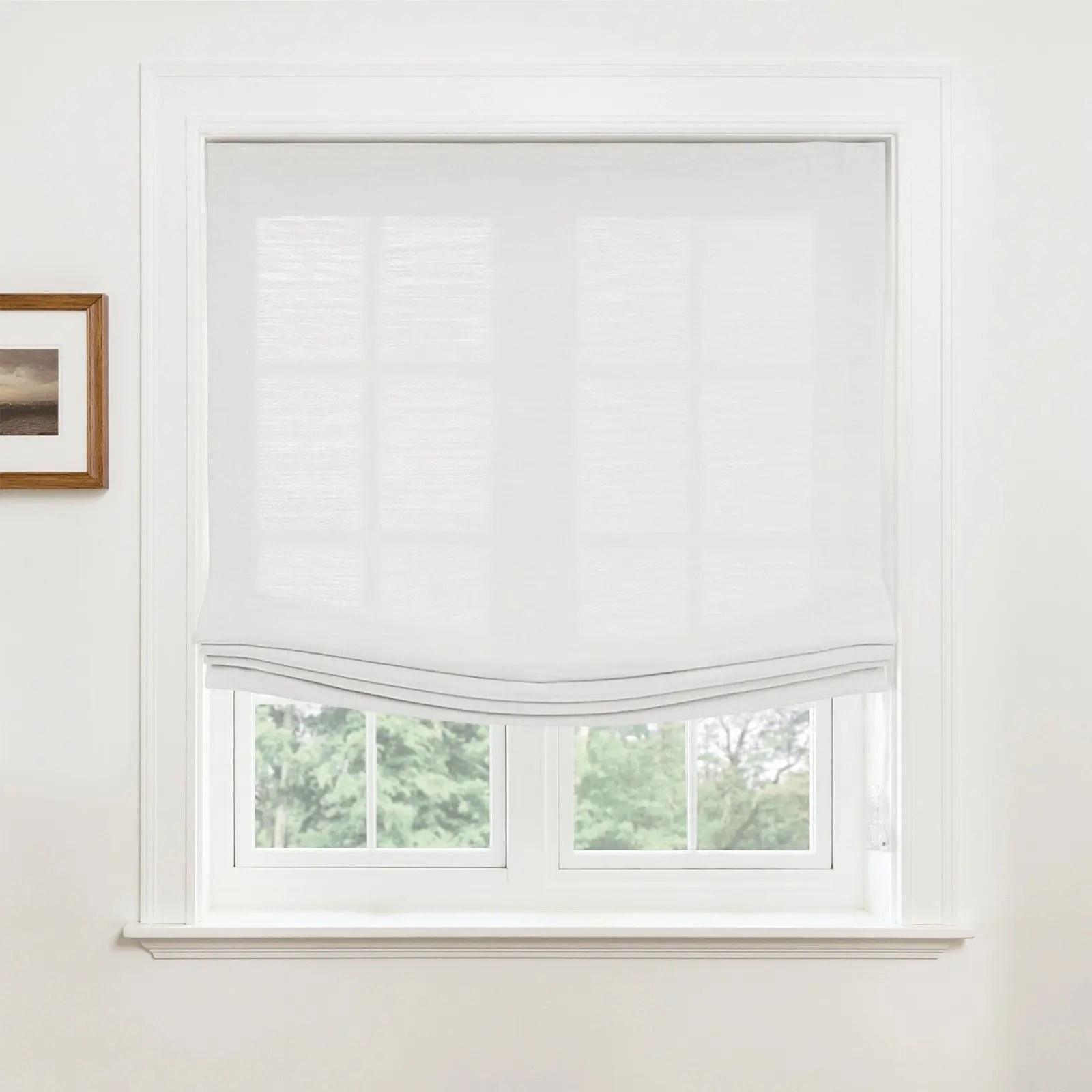 Custom Relaxed Roman Shades Cord Lift - Image 95