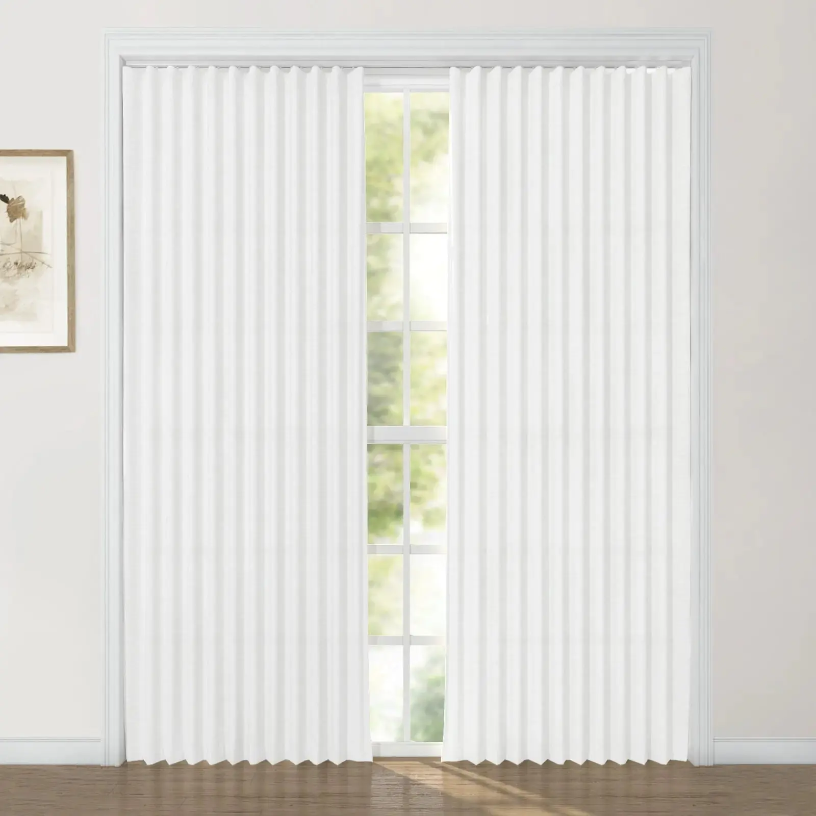 Custom Ripple Fold Drapery with Lora Track - Image 11