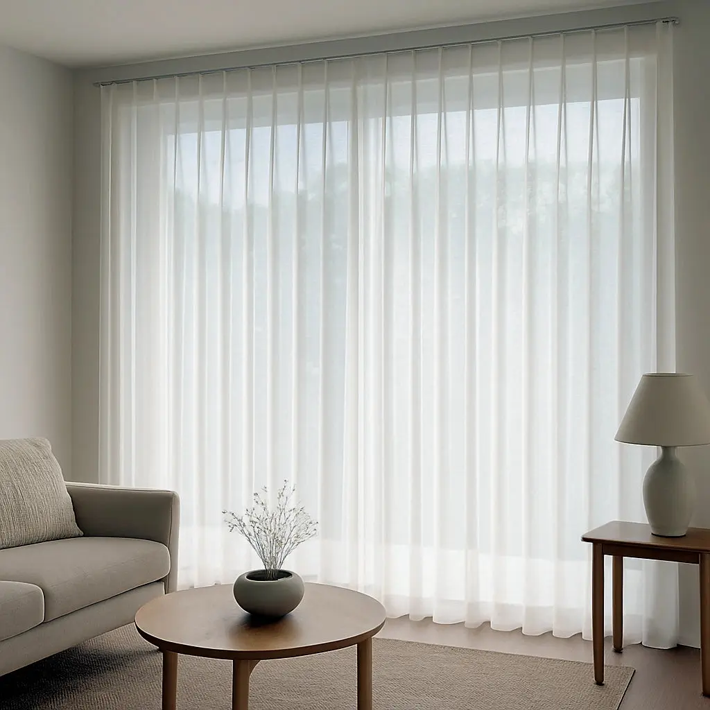 Custom Ripple Fold Drapery with Lora Track - Image 14