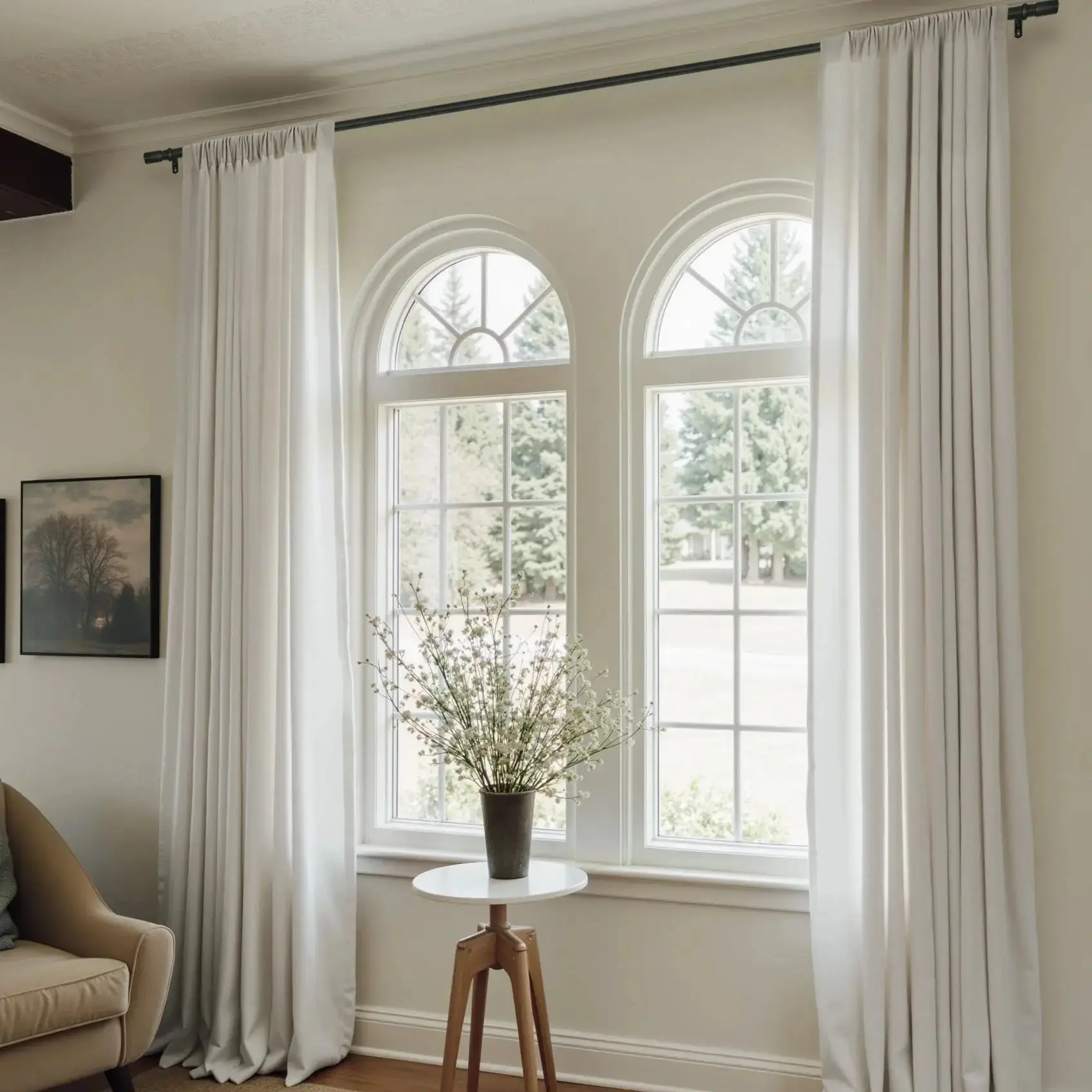 Custom Rod Pocket Curtains