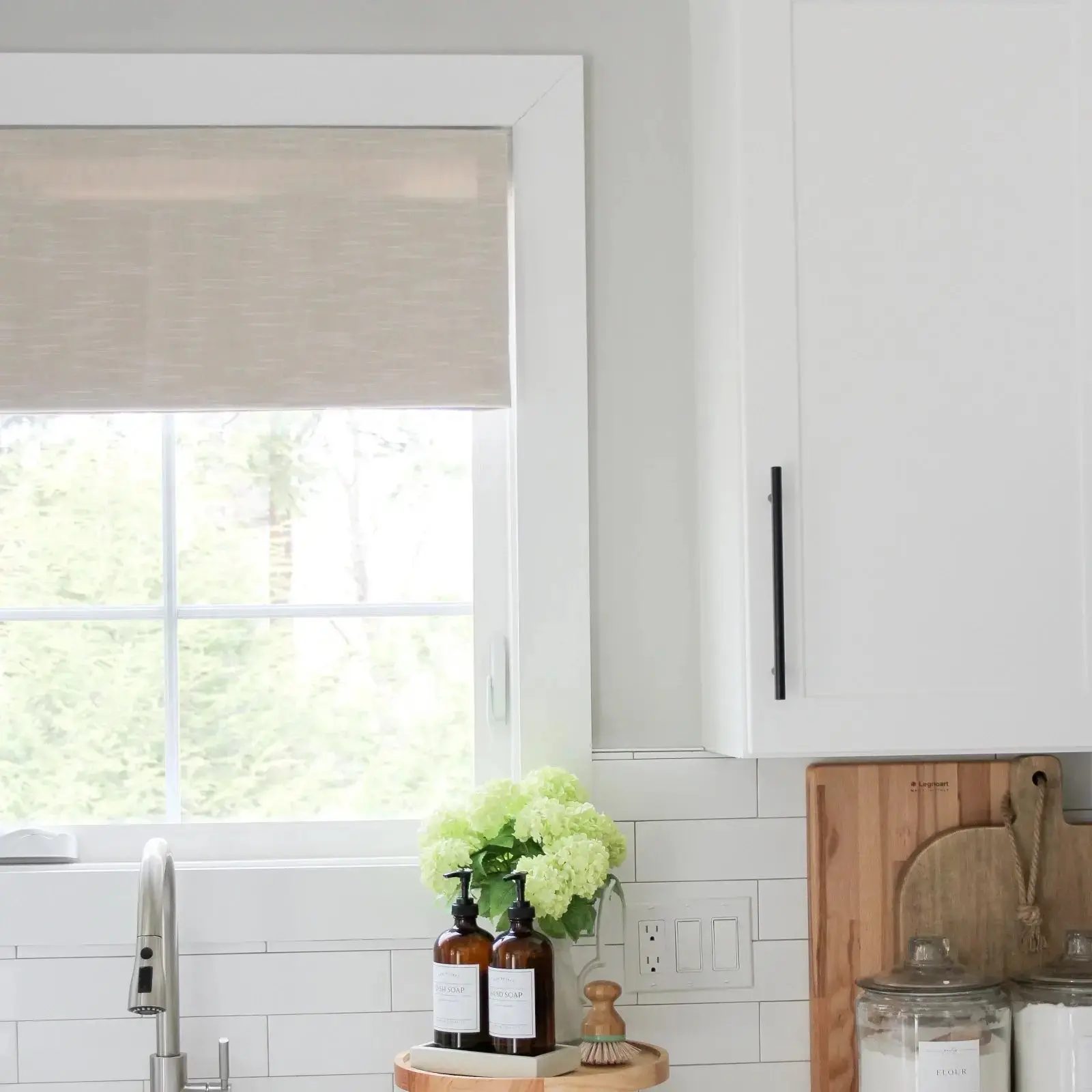 Custom Roman Shade with Trim Border Cordless - Image 16