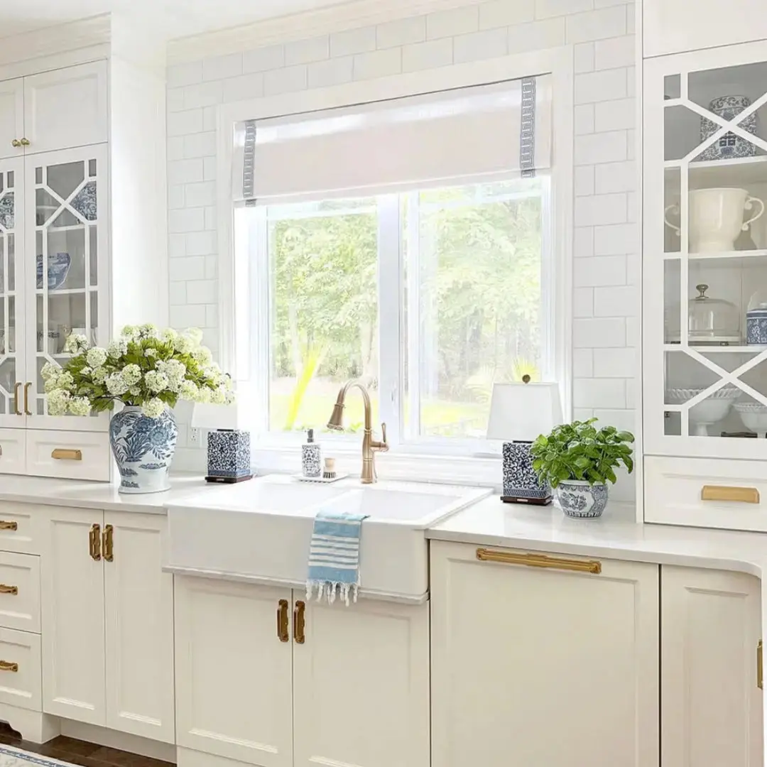 Custom Roman Shade with Trim Border Cordless - Image 70