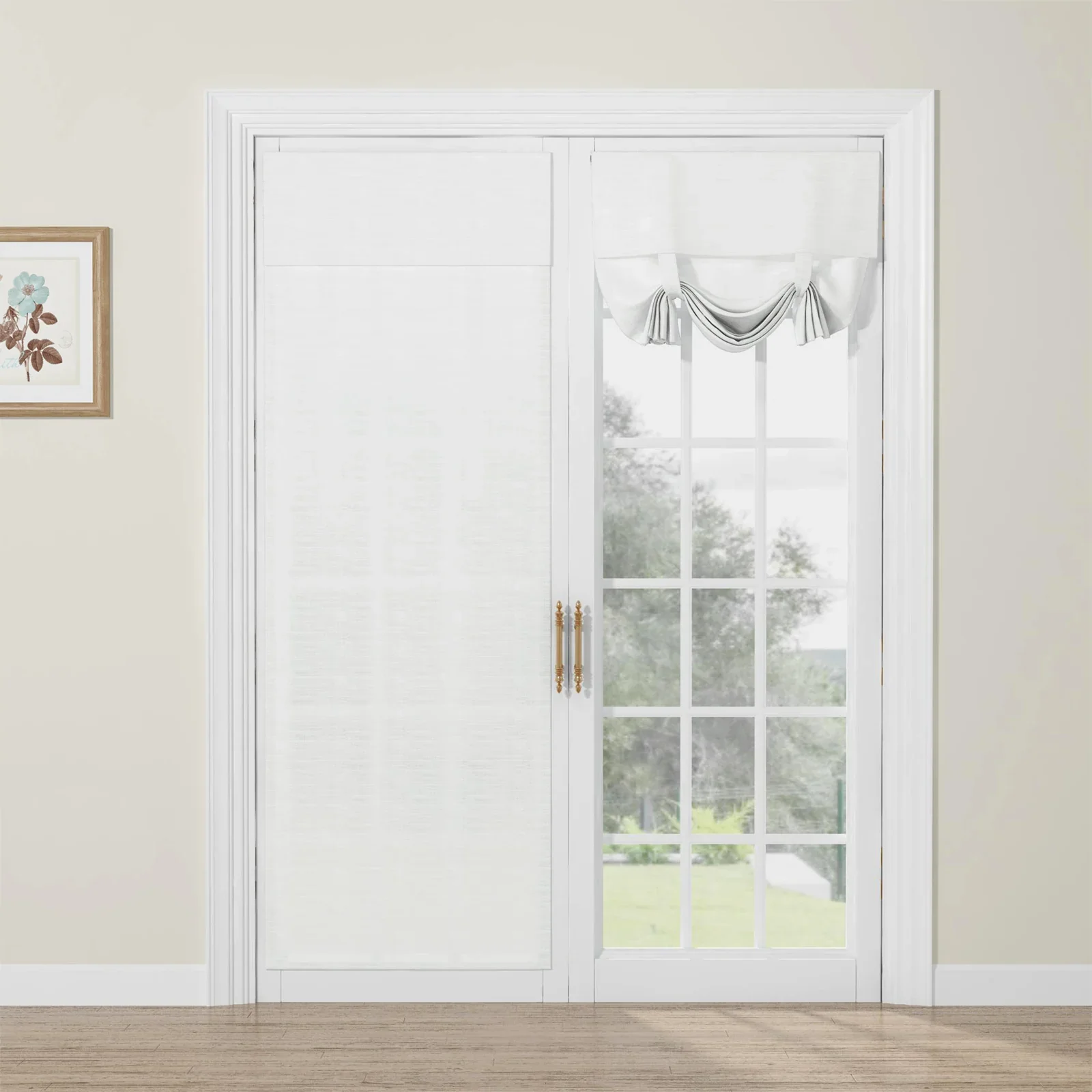 Custom Tie Up Shades for French Door - Image 13
