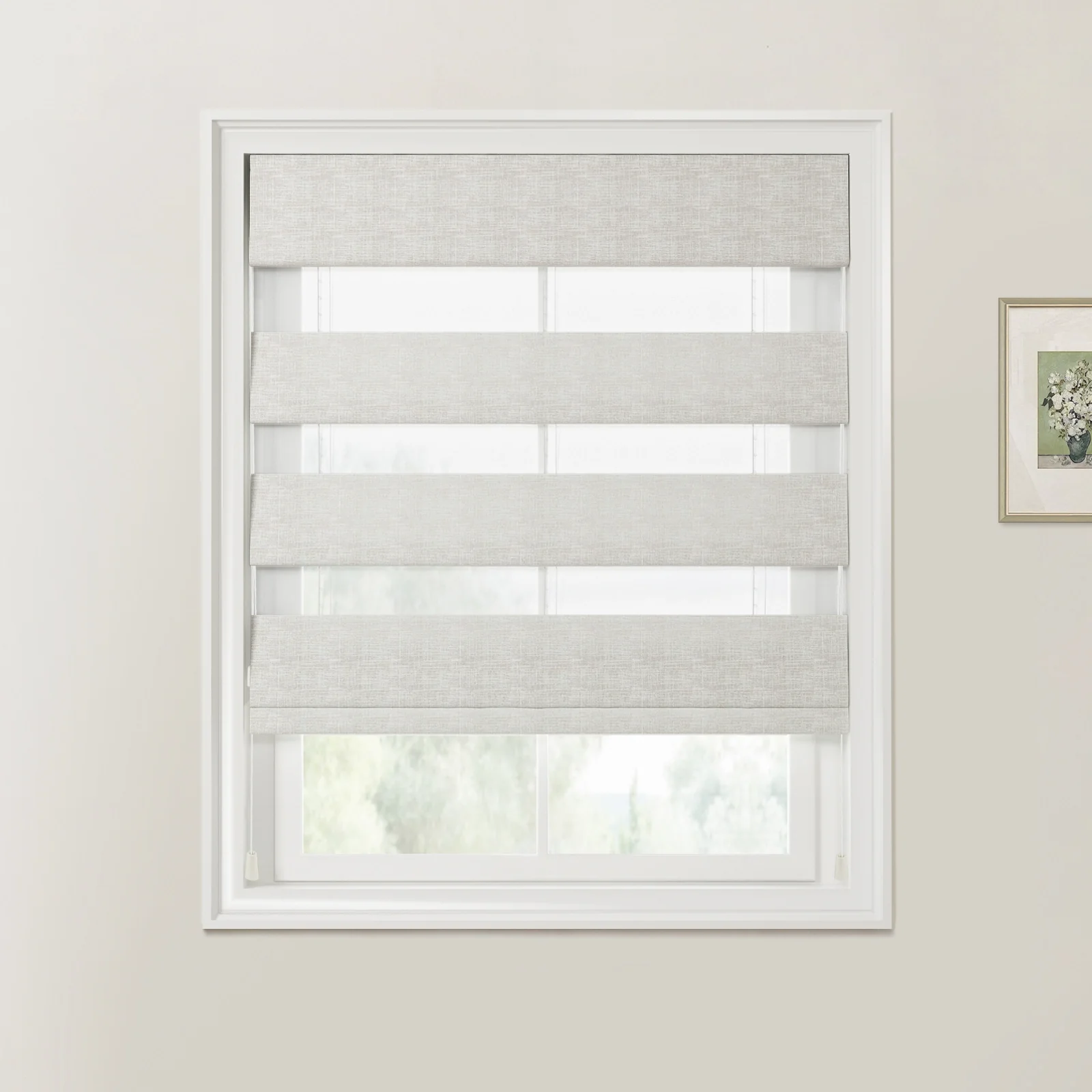 Custom Zebra Roman Blind Cord Lift - Image 18