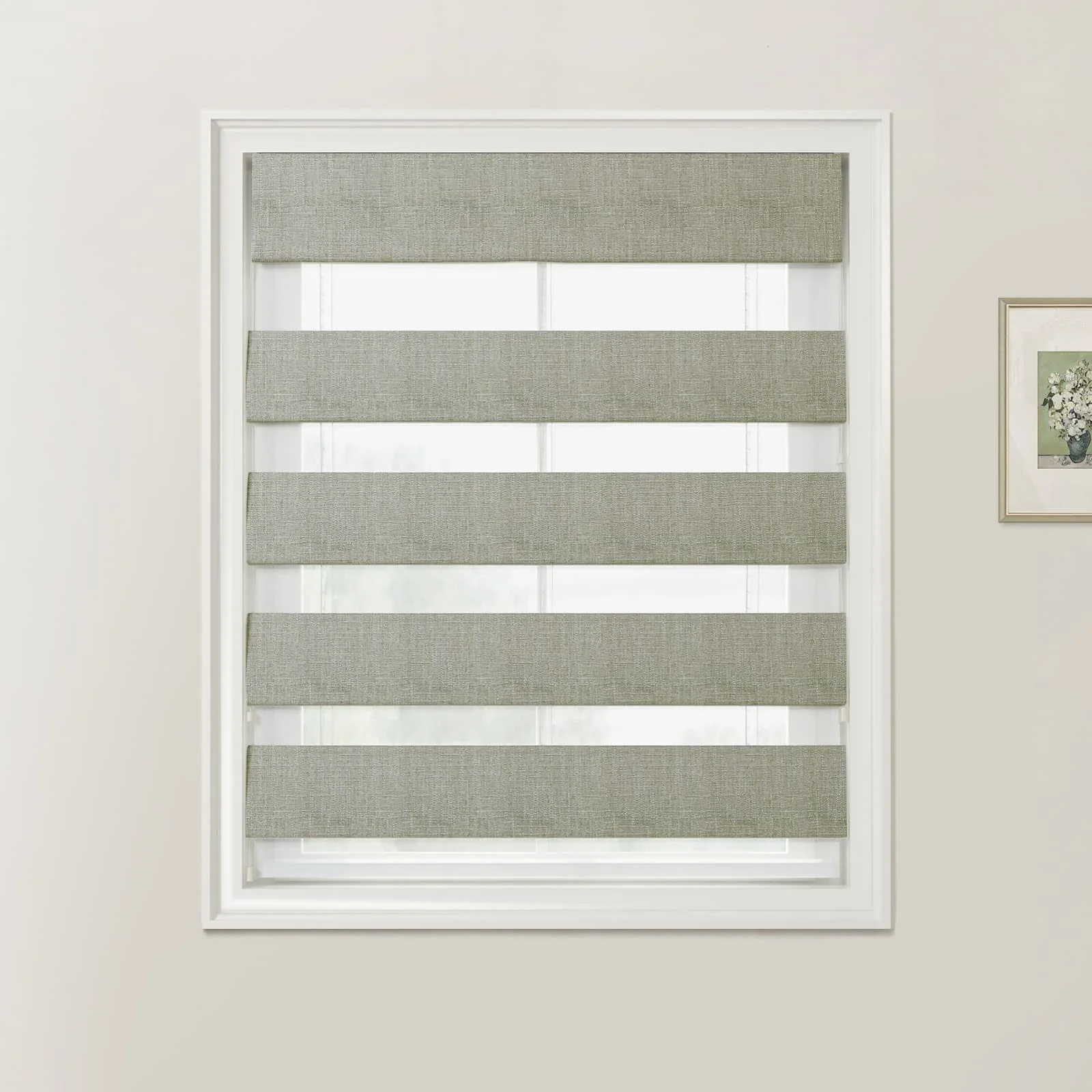 Custom Zebra Roman Blind Cord Lift - Image 30