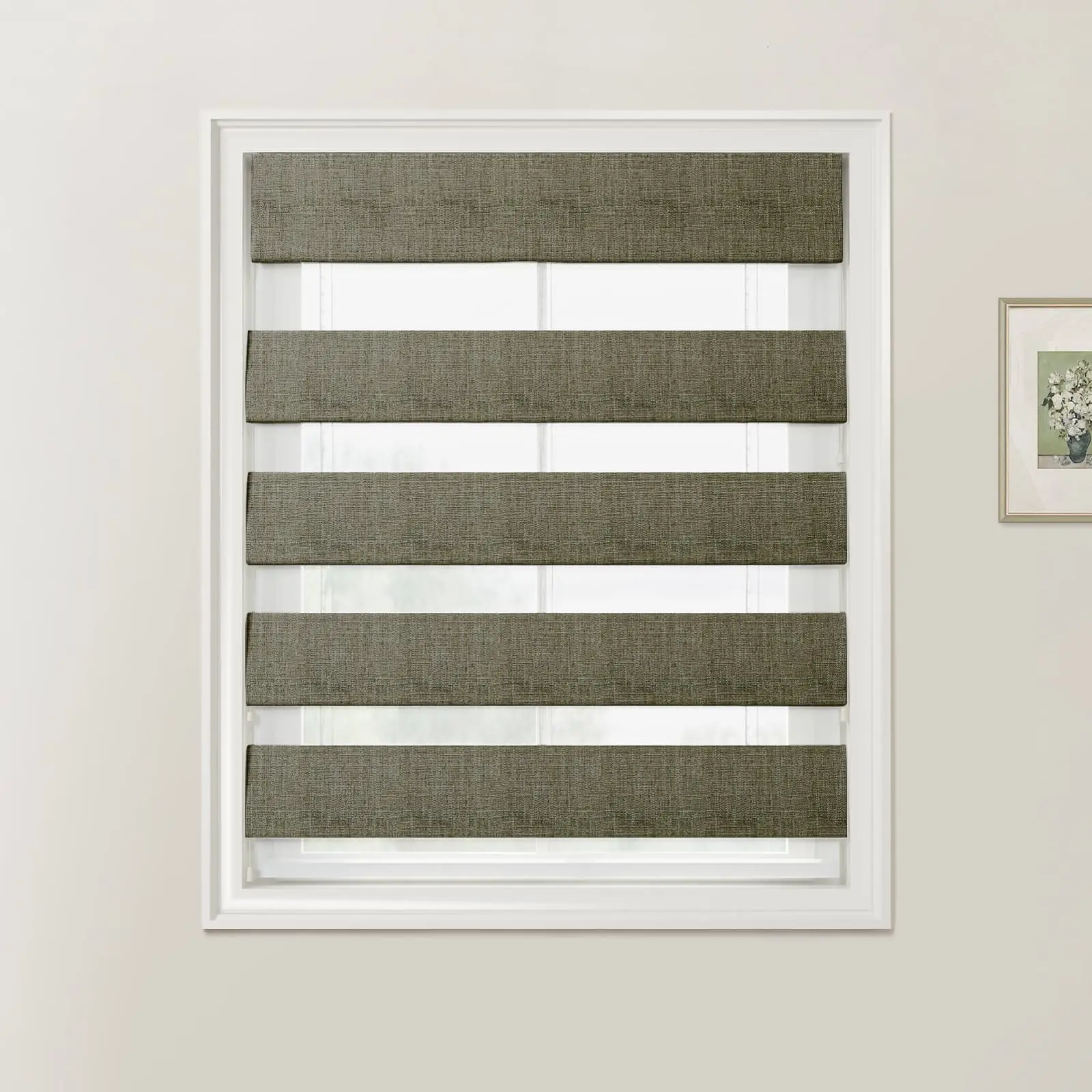 Custom Zebra Roman Blind Cord Lift - Image 31