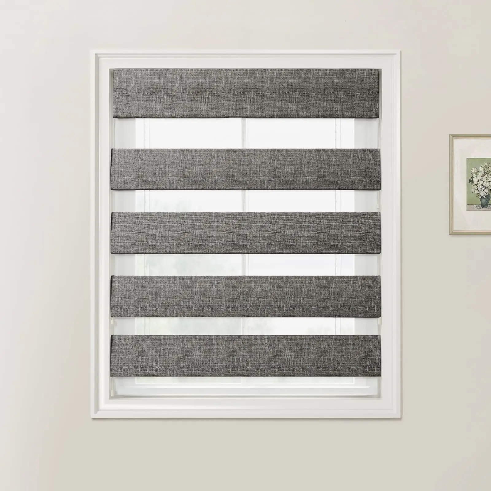 Custom Zebra Roman Blind Cord Lift - Image 33