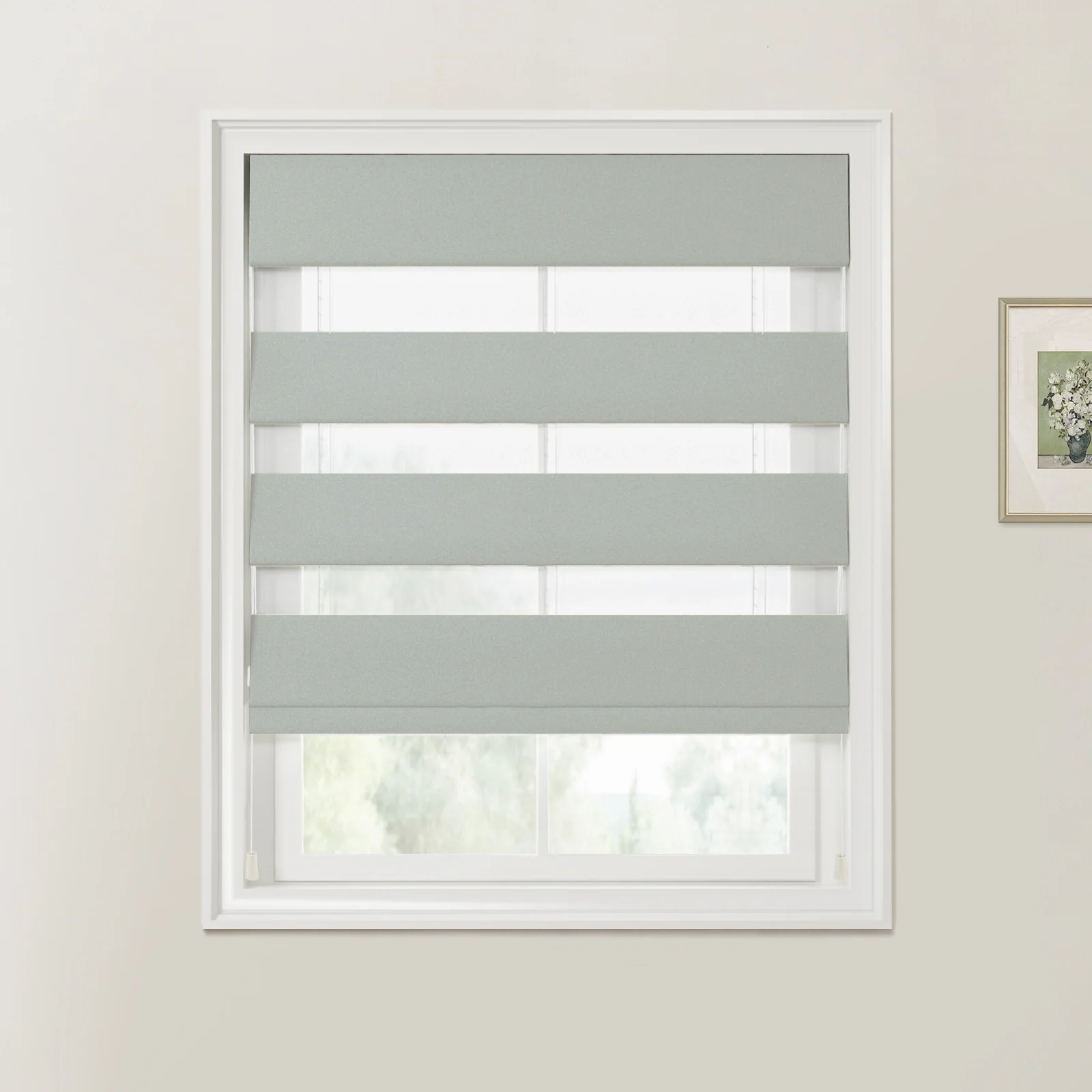 Custom Zebra Roman Blind Cord Lift - Image 42