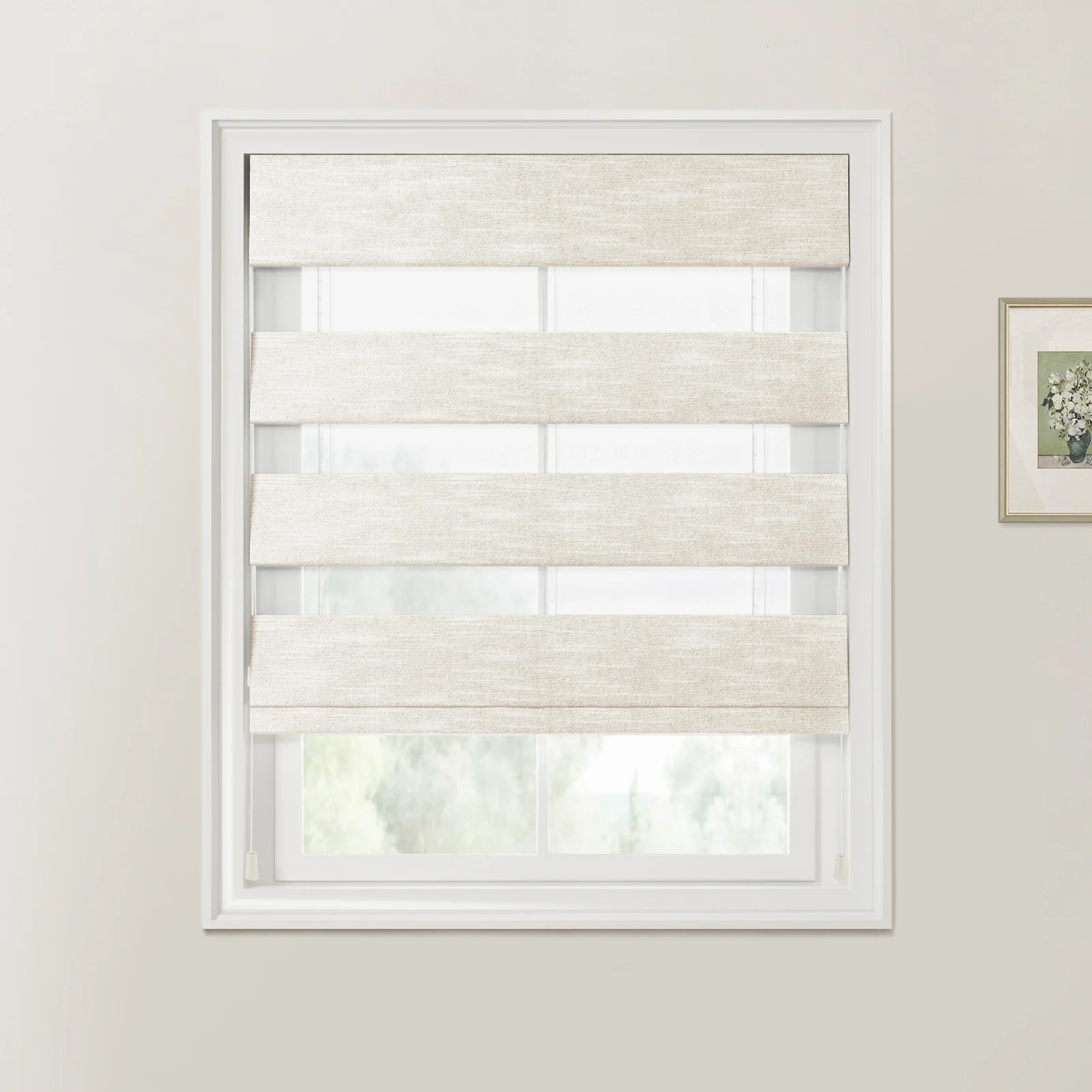Custom Zebra Roman Blind Cord Lift - Image 44