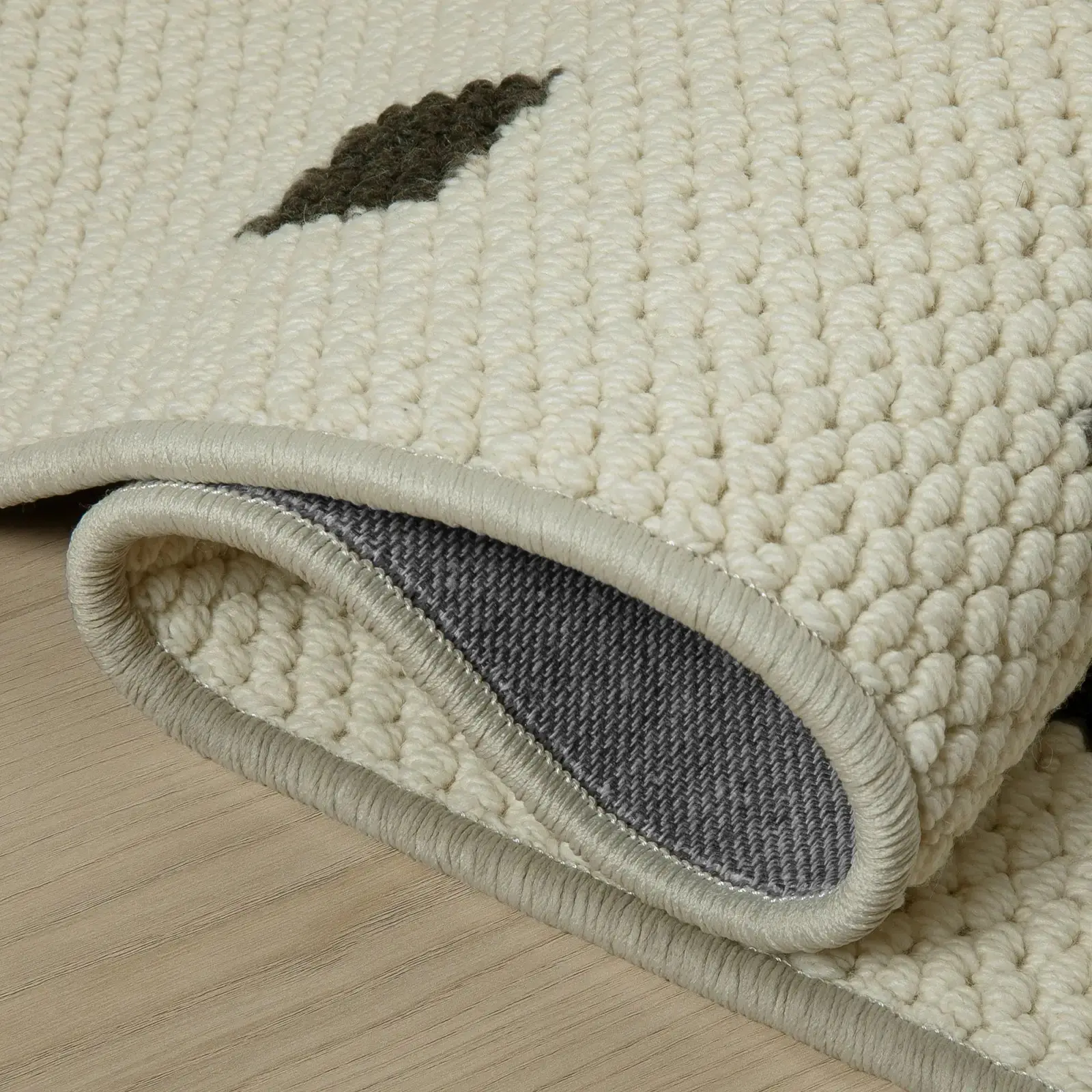Della Natural Patterned Wool Rug - Image 13