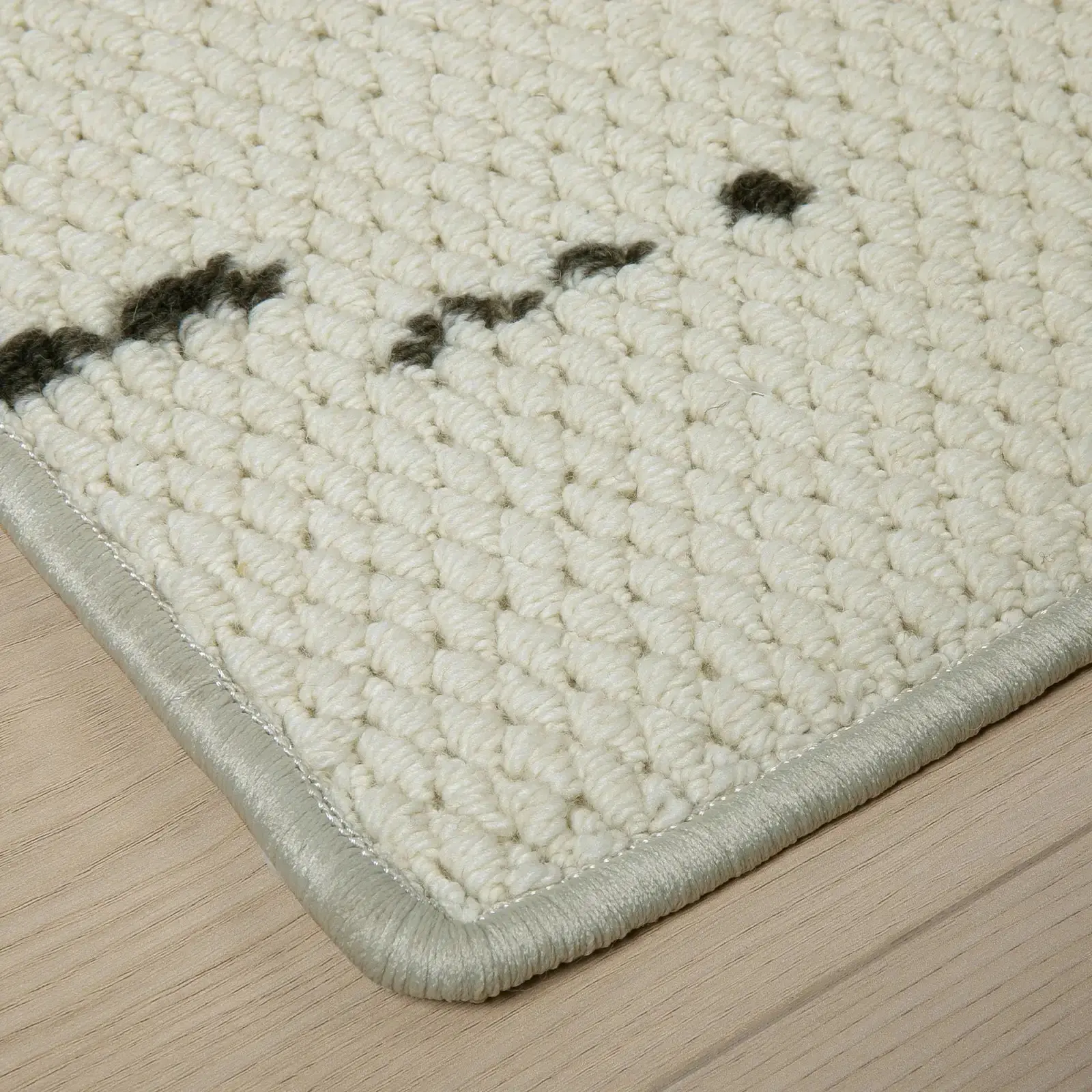 Della Natural Patterned Wool Rug - Image 34