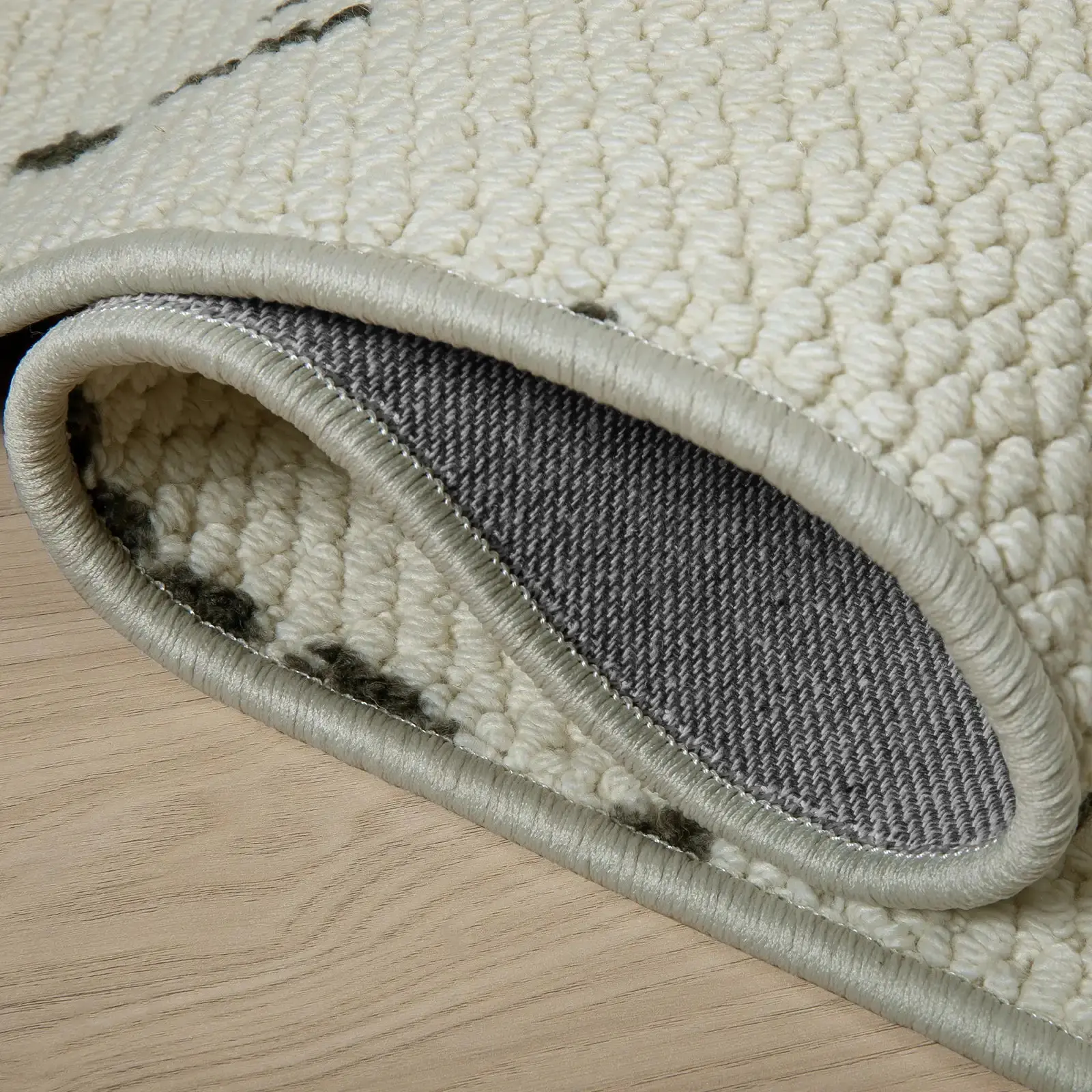Della Natural Patterned Wool Rug - Image 35