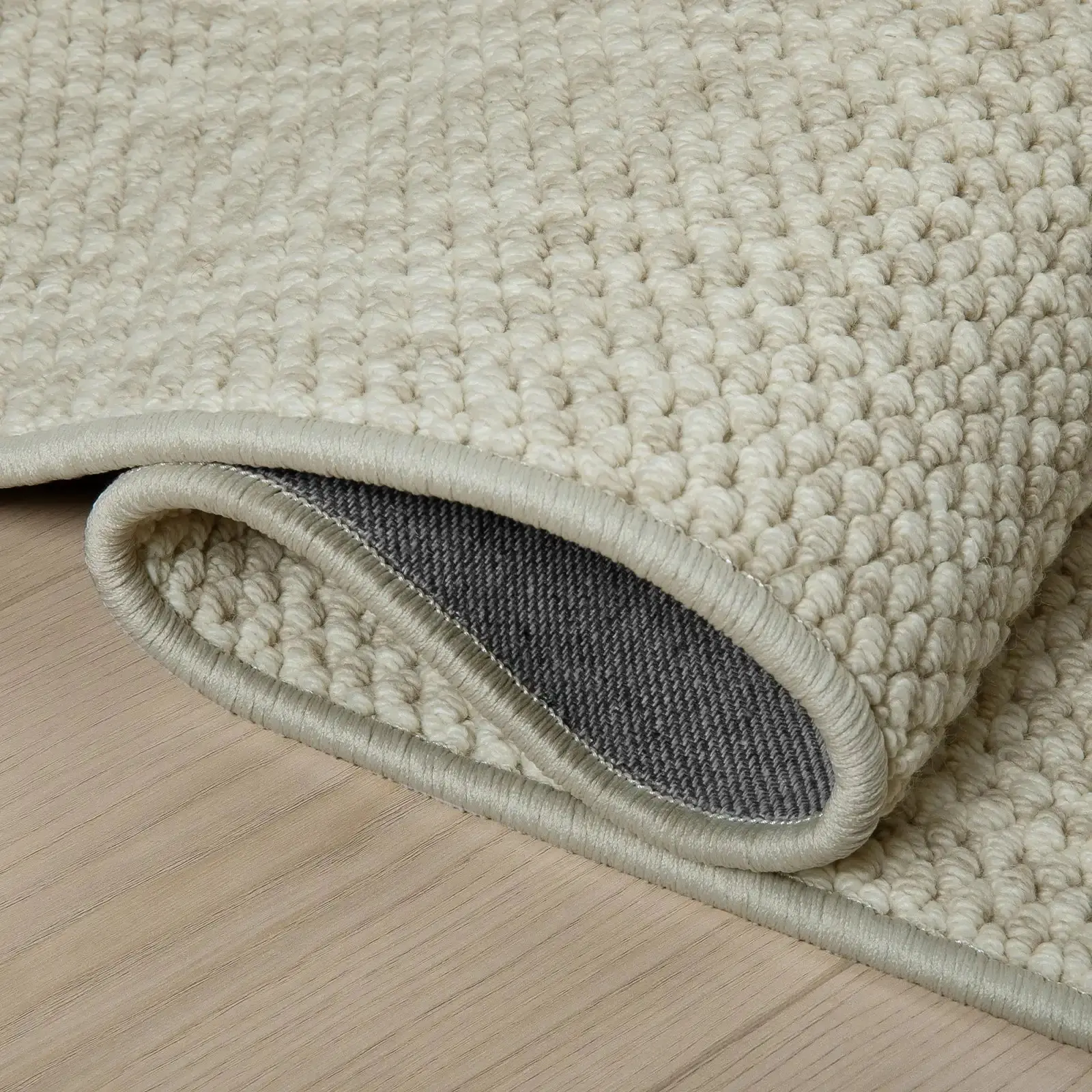 Della Natural Patterned Wool Rug - Image 4