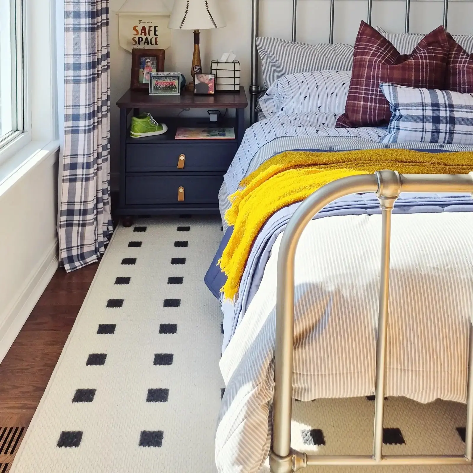 Della Natural Patterned Wool Rug - Image 9