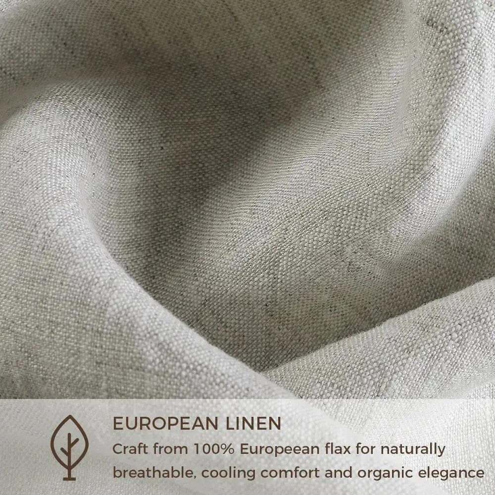 Doris 100% European Flax Linen Curtain Pleated - Image 15