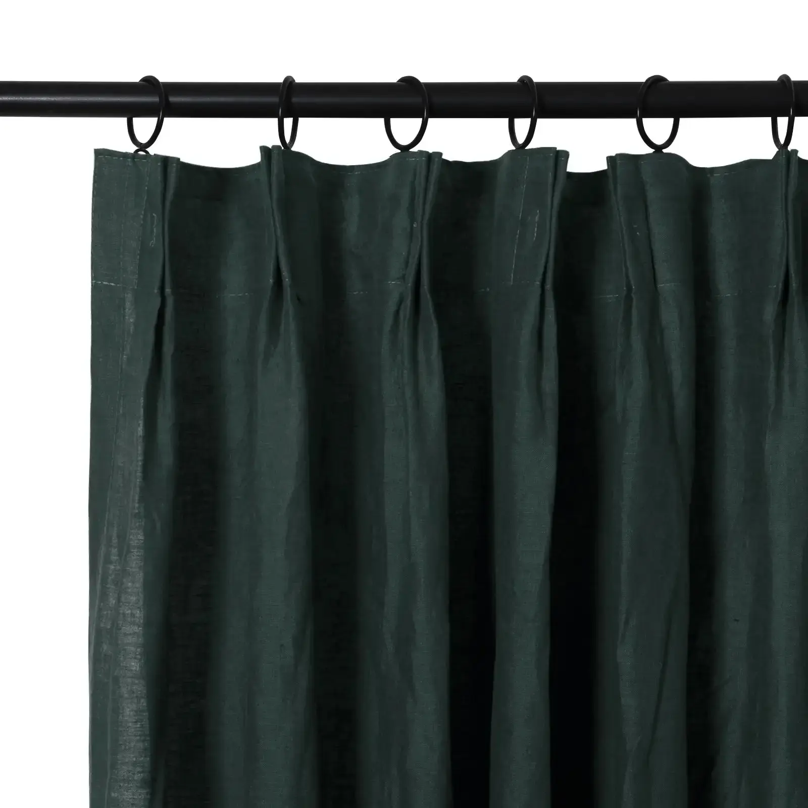 Doris 100% European Flax Linen Curtain Pleated - Image 18