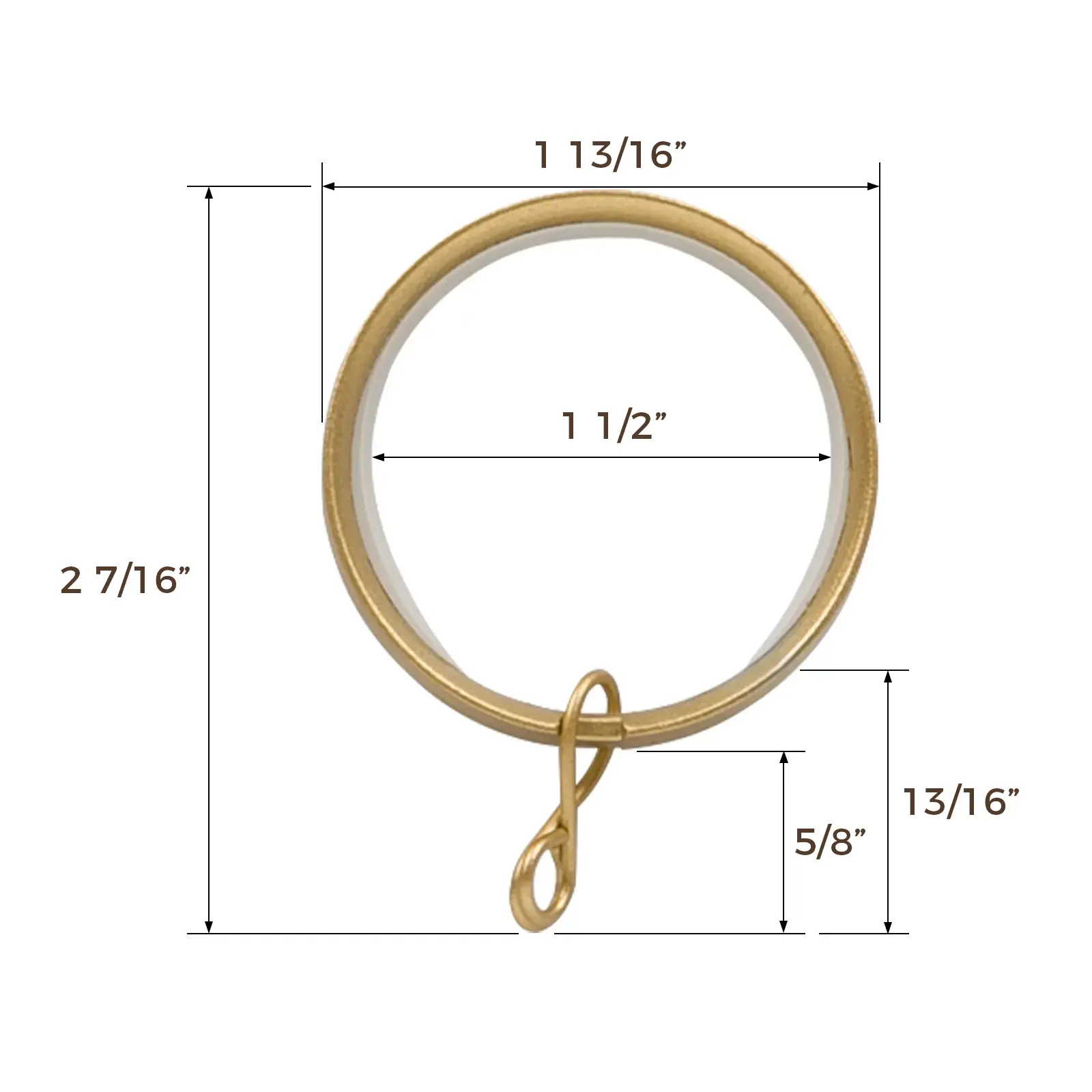 Jaylon Quiet-Glide Curtain Rings Eyelet (Pack of 12) - Image 3