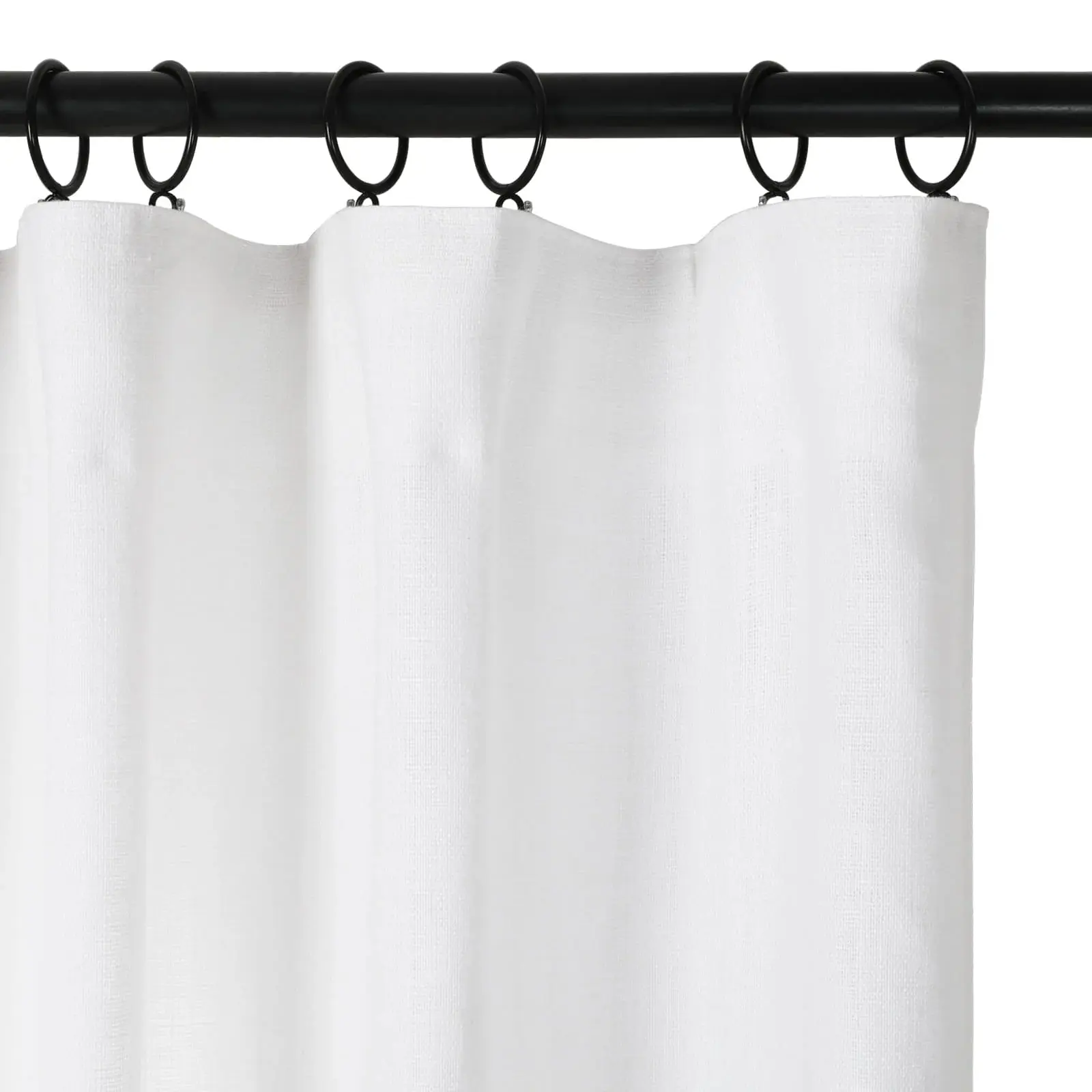 Erin Heavyweight 100% Linen Curtains Soft Top - Image 7