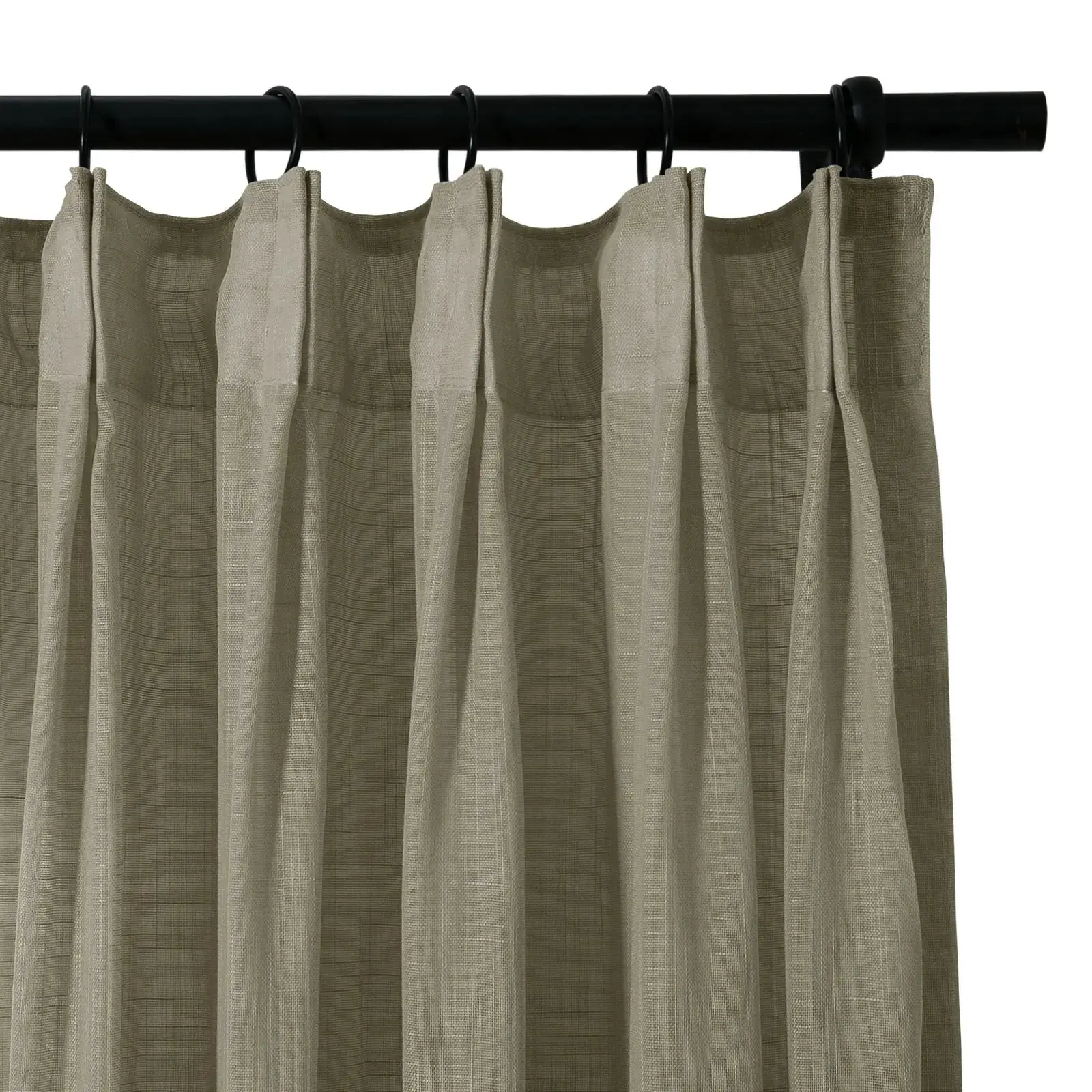 Flynn Lightweight Extra Long Sheer Curtain Pleated - Image 39