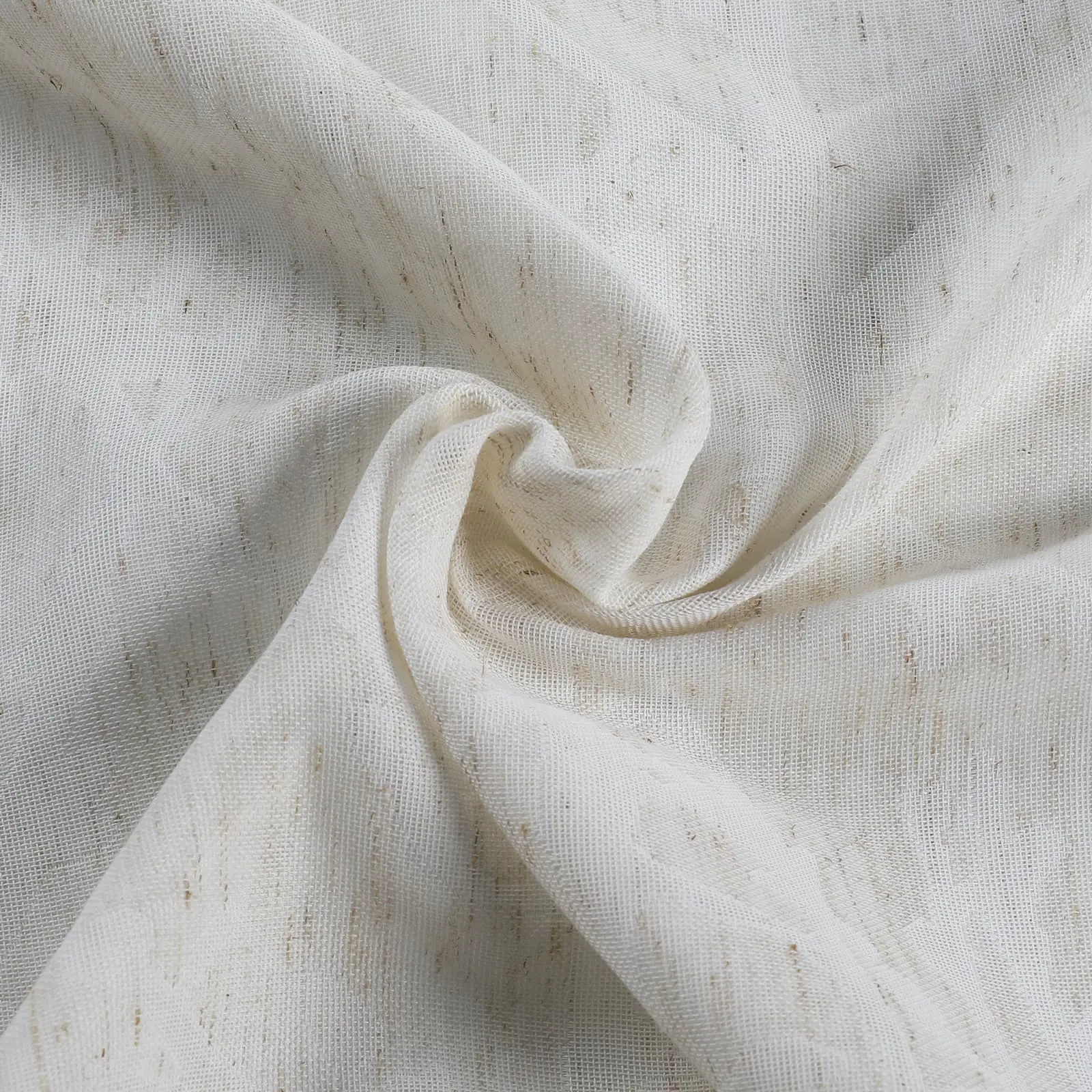 Freya Linen Semi Sheer Jacquard Curtains Pleated - Image 5