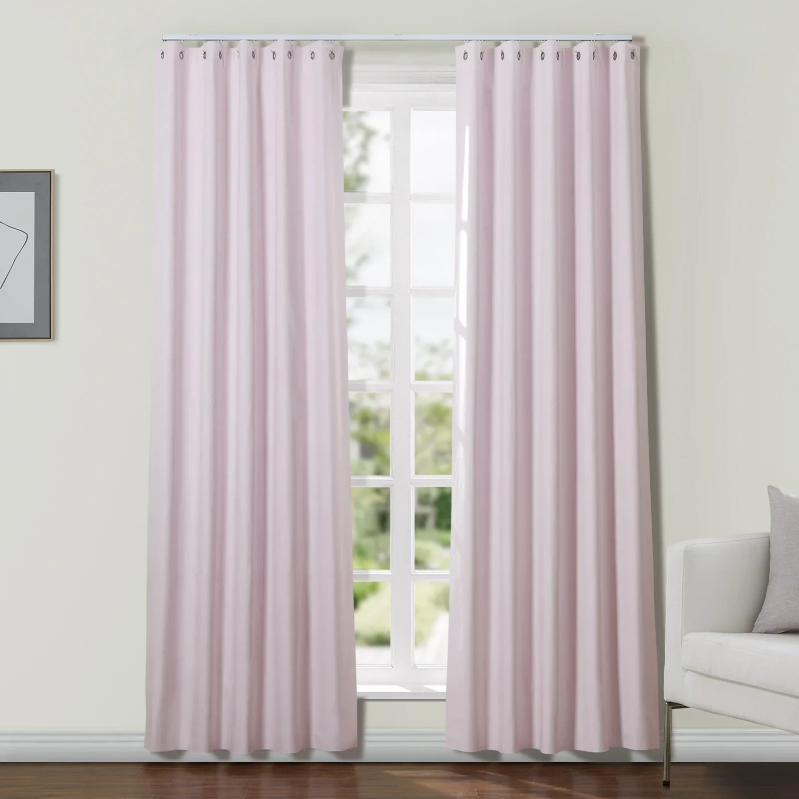 Gene 100% Blackout Soundproof Curtain Grommet with Track Kit - Image 18