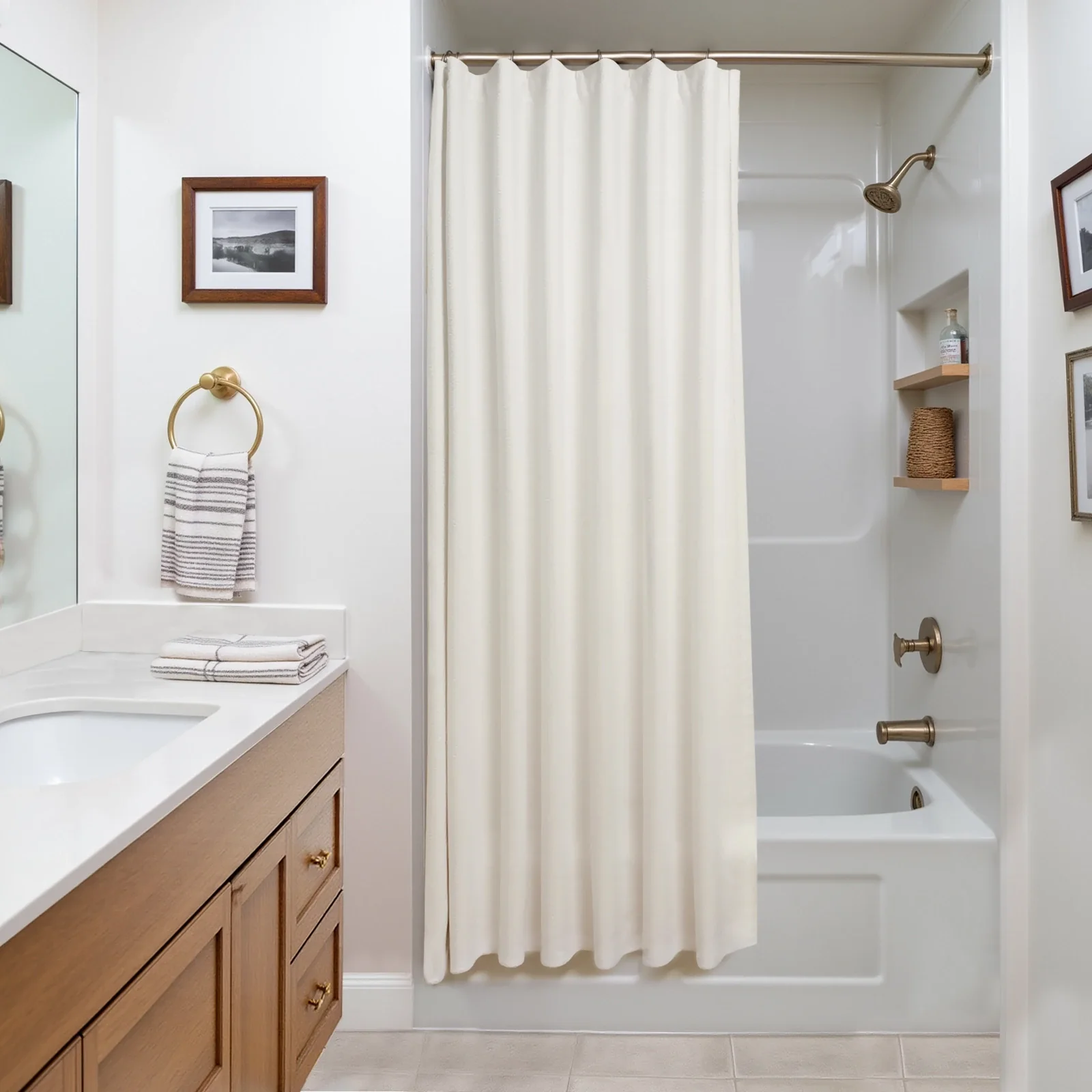 Heck Solid Waterproof Shower Curtain - Image 4