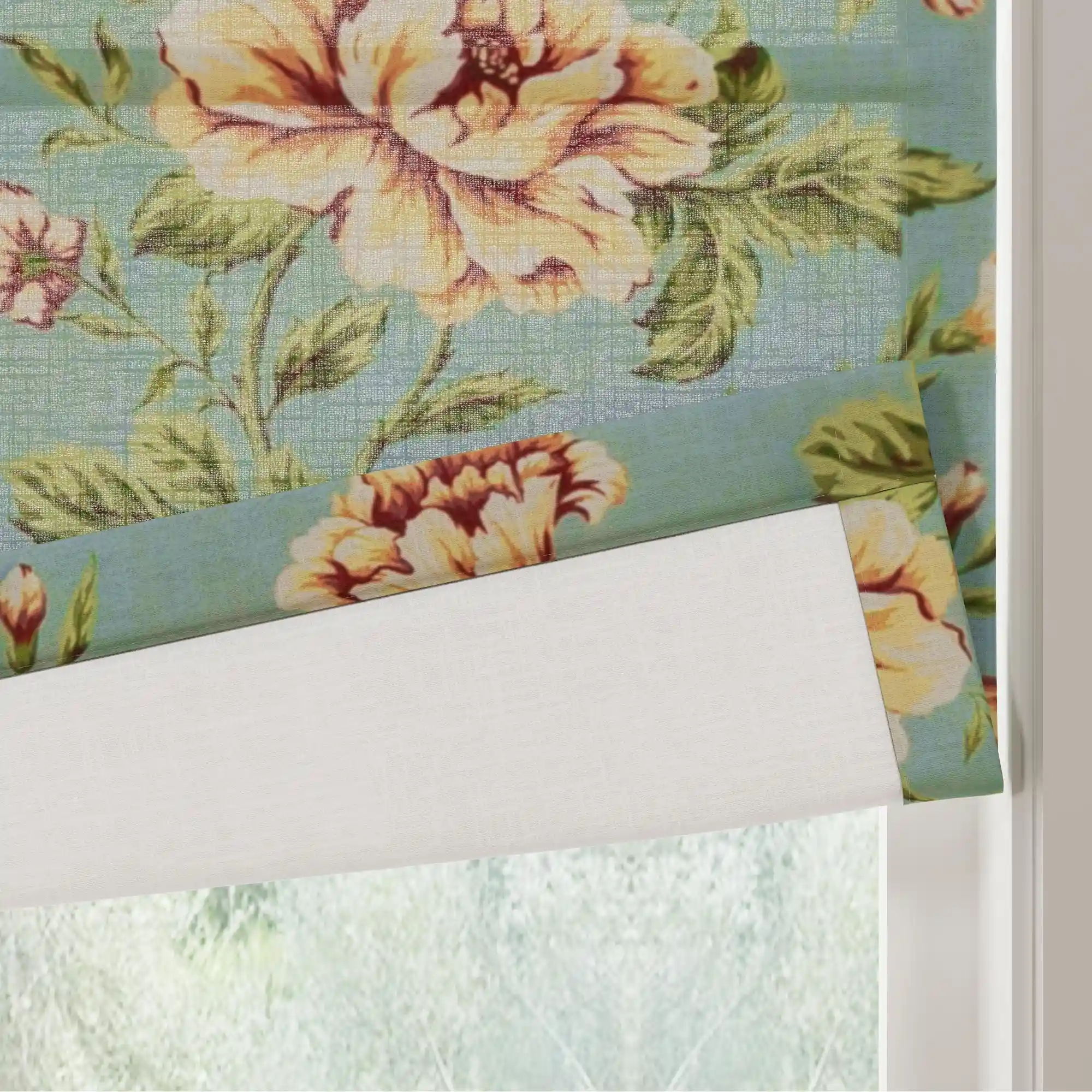 Holly Botanical Boho Roman Shade Cordless - Image 11
