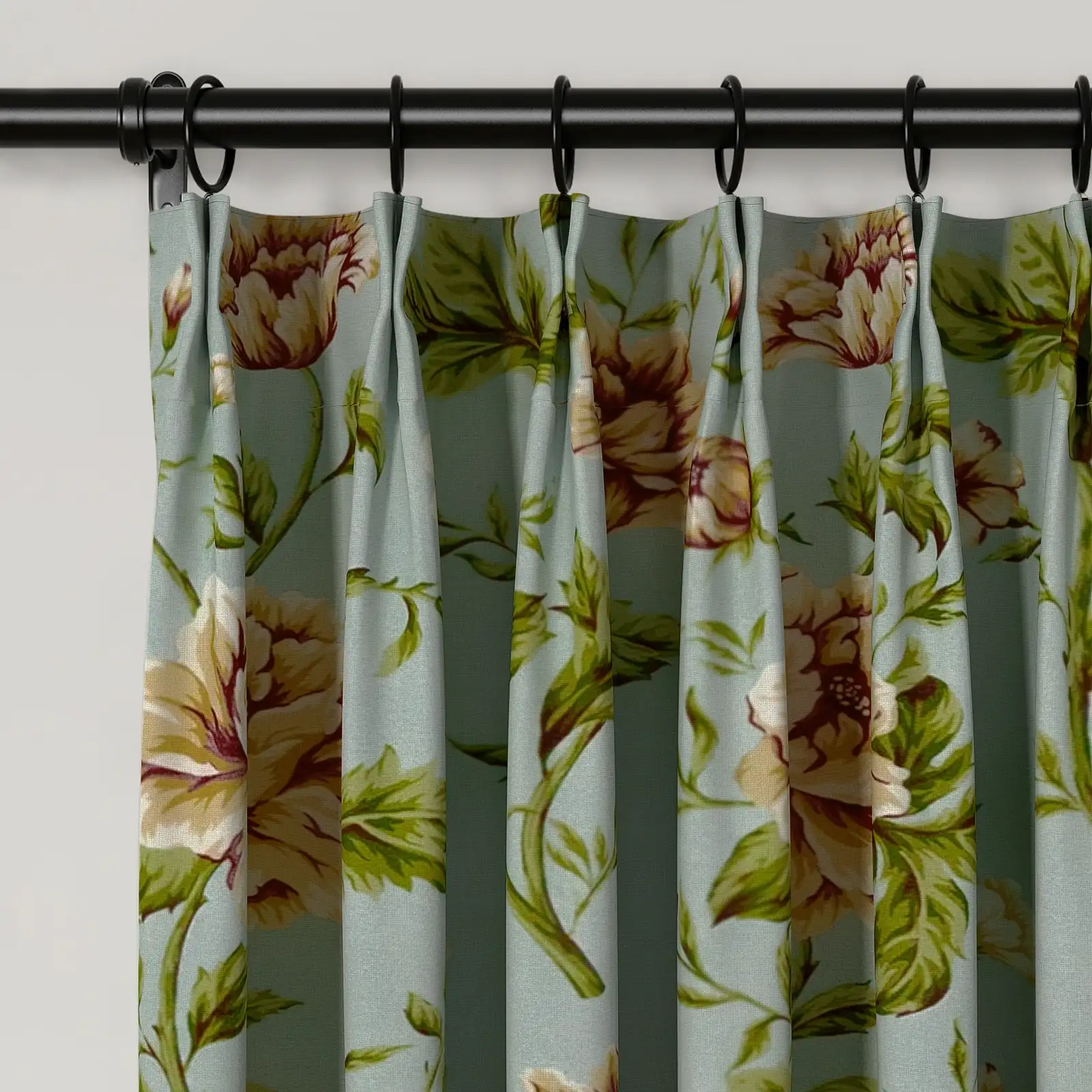 Holly Country Floral Drapery Pleated (102 inches Length Limit) - Image 22