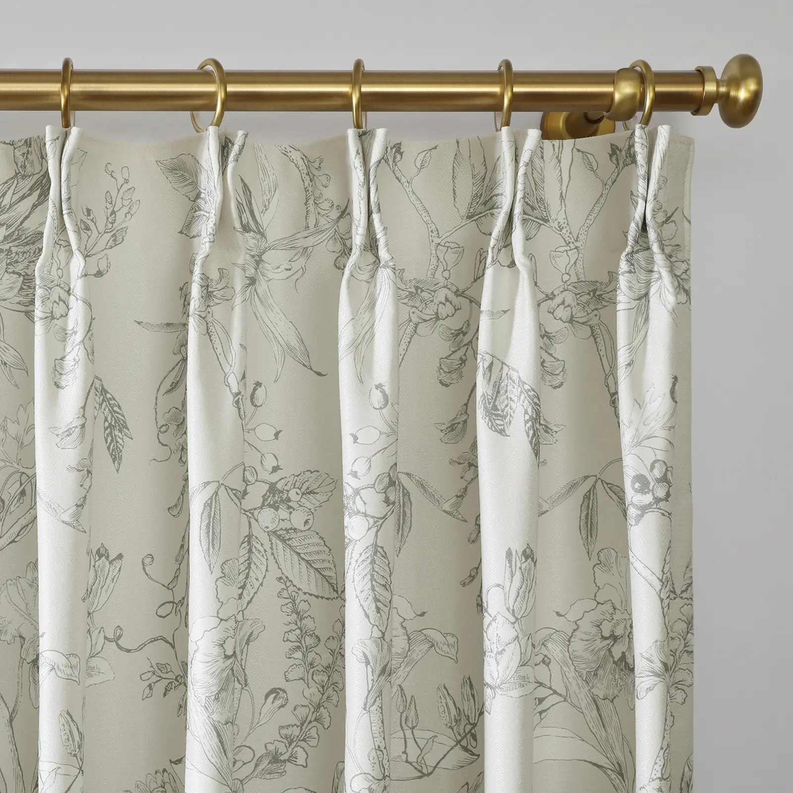 Holly Country Floral Drapery Pleated (102 inches Length Limit) - Image 25