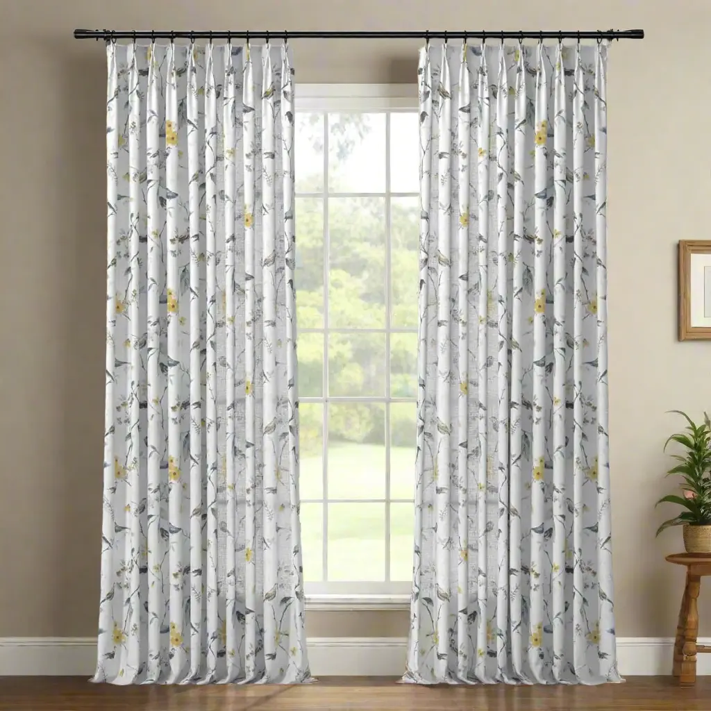 Holly Country Floral Drapery Pleated (102 inches Length Limit) - Image 30