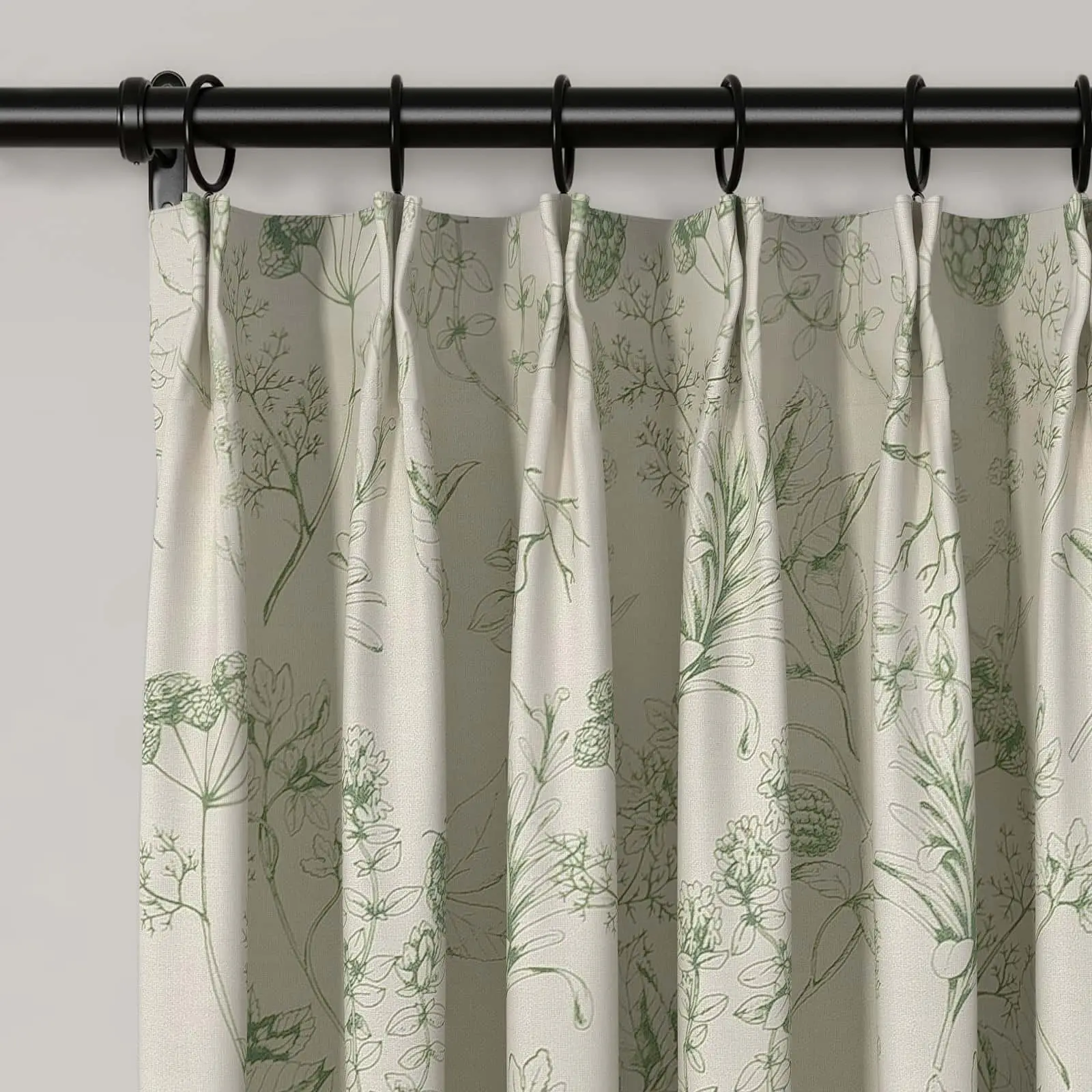 Holly Country Floral Drapery Pleated (102 inches Length Limit) - Image 32