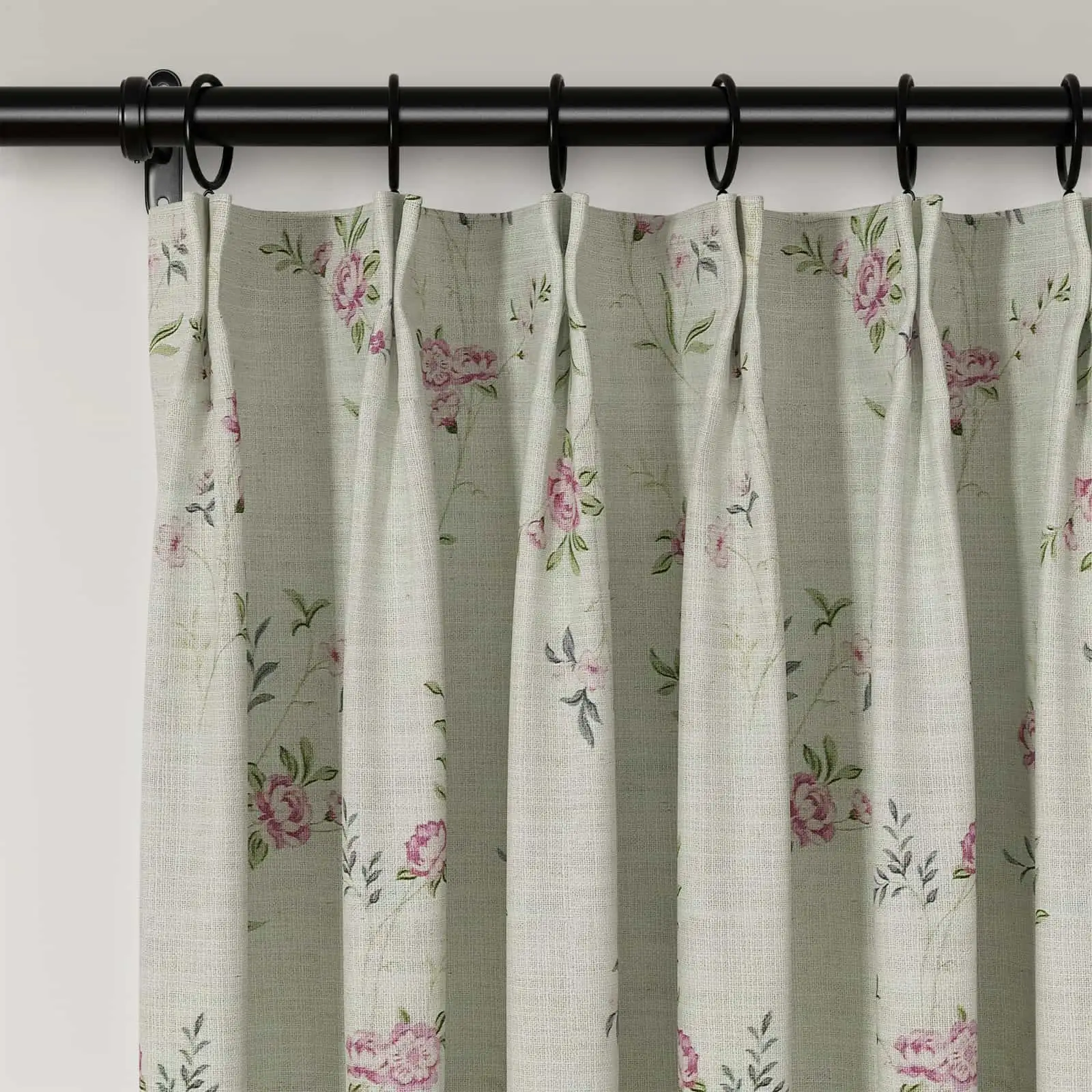 Holly Country Floral Drapery Pleated (102 inches Length Limit) - Image 43