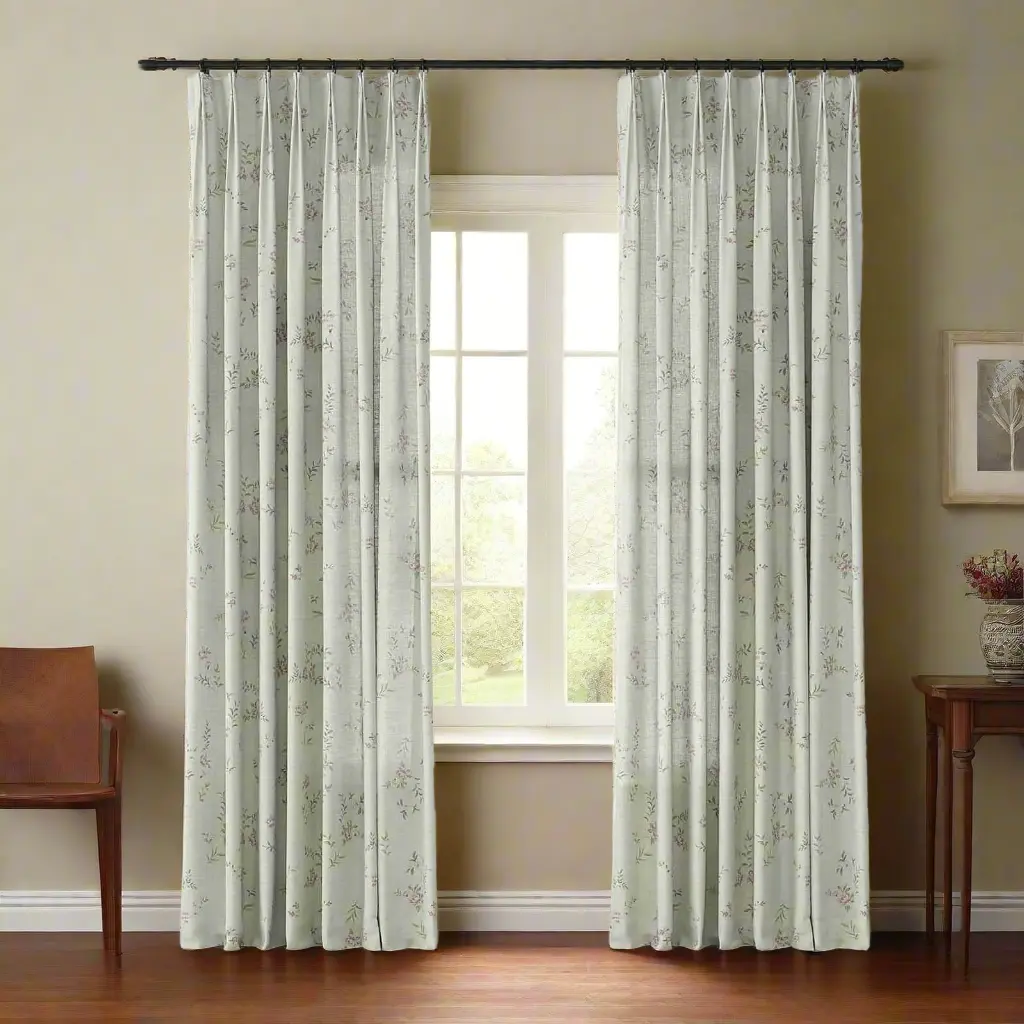 Holly Country Floral Drapery Pleated (102 inches Length Limit) - Image 44