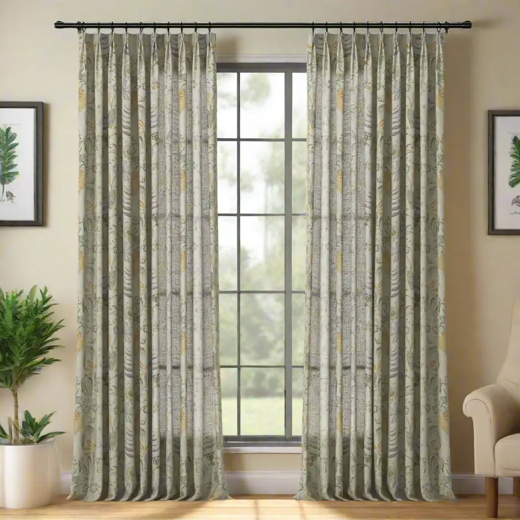 Holly Country Floral Drapery Pleated (102 inches Length Limit) - Image 50