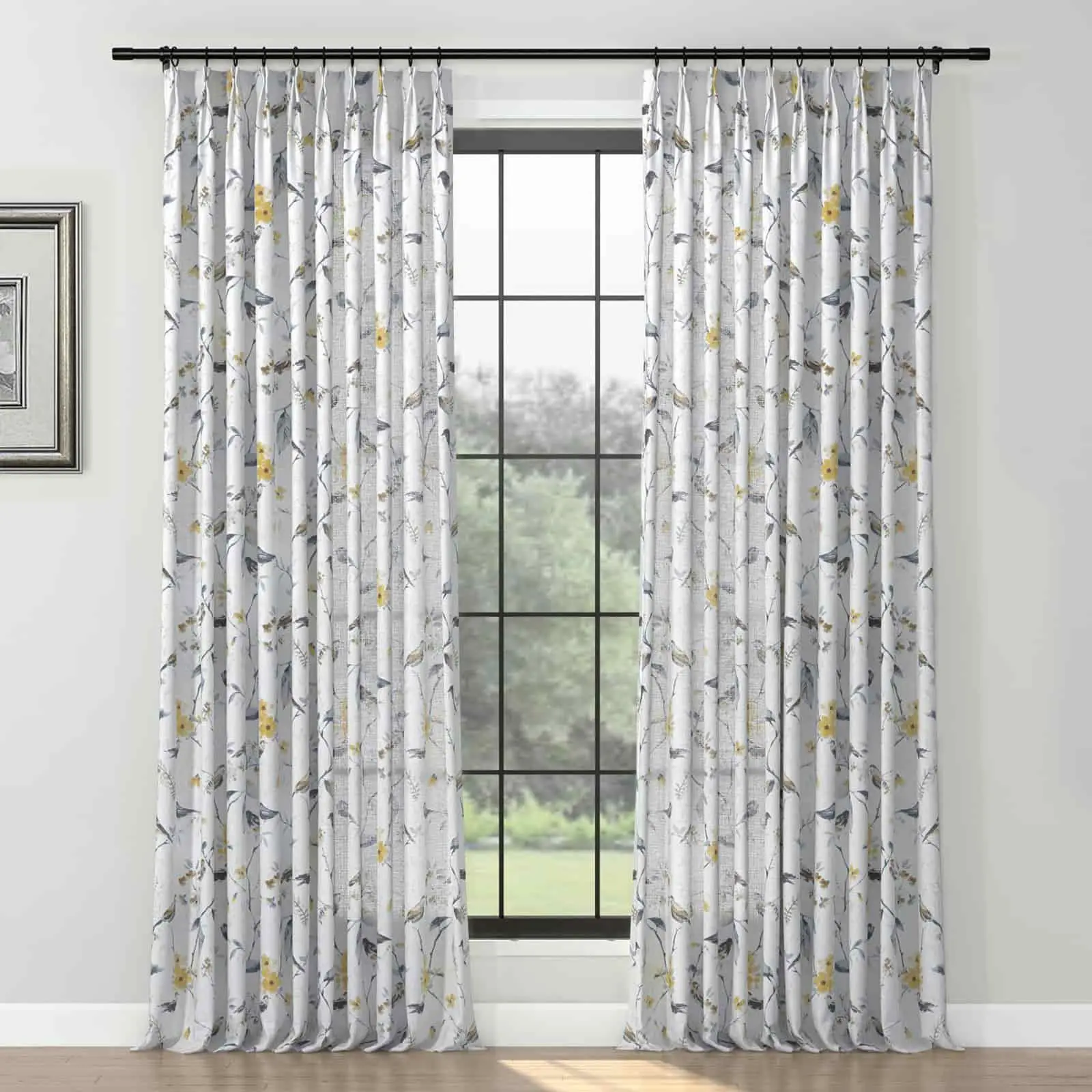 Holly Country Floral Drapery Pleated (102 inches Length Limit) - Image 57