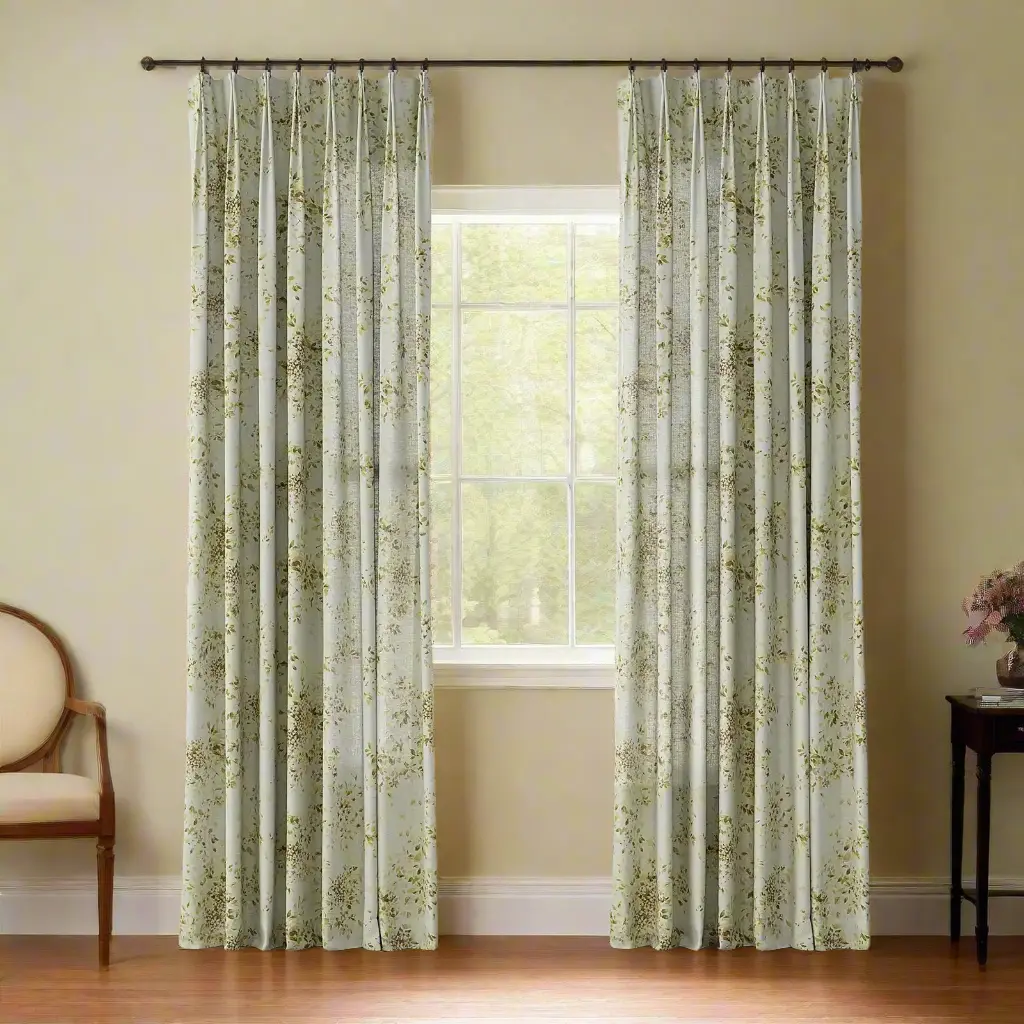 Holly Country Floral Drapery Pleated (102 inches Length Limit) - Image 60