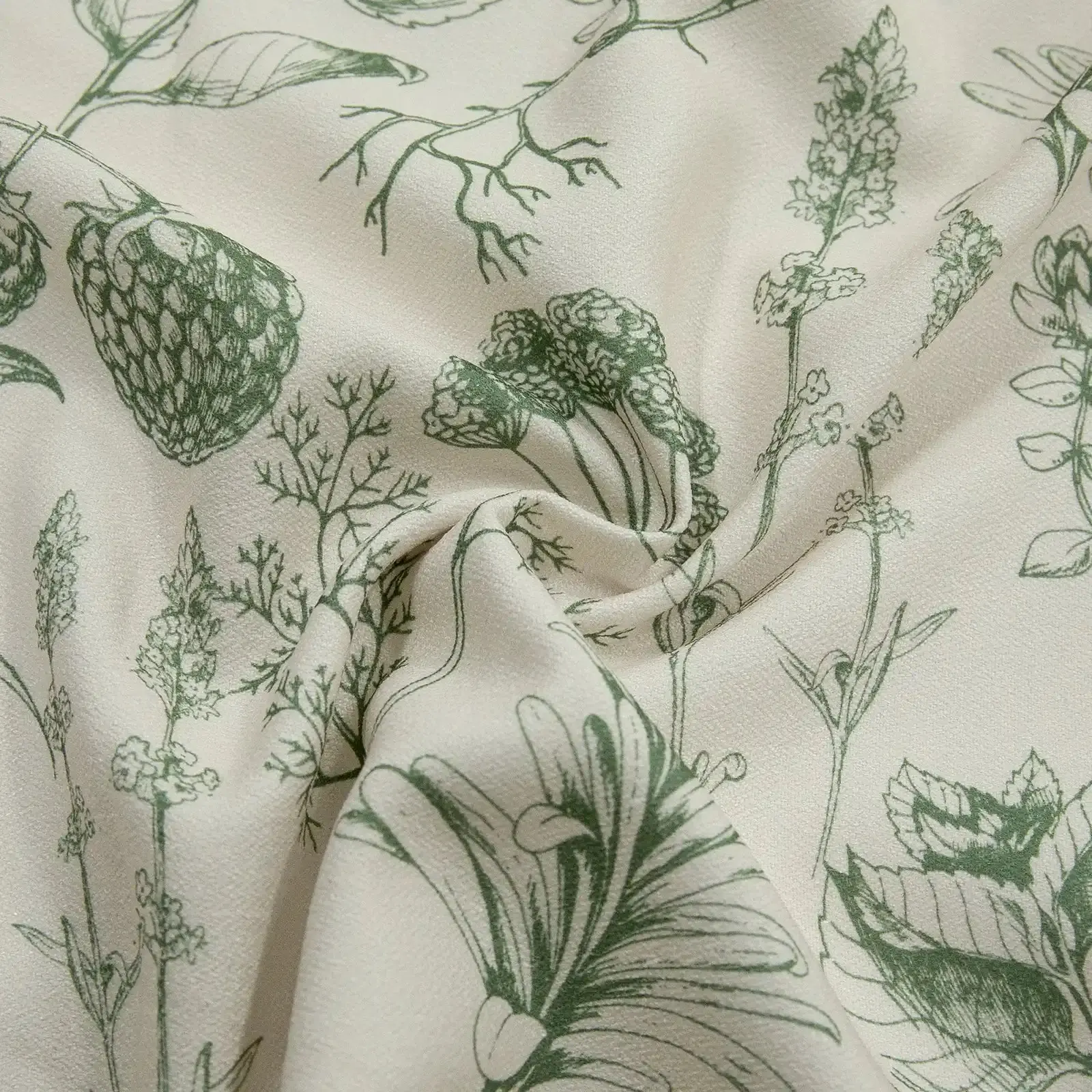 Holly Country Floral Drapery Pleated (102 inches Length Limit) - Image 64
