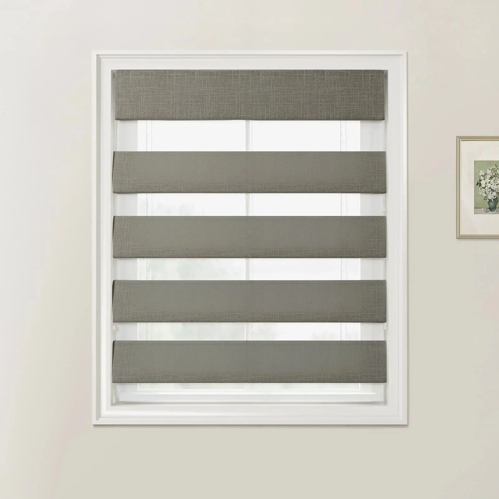 Custom Zebra Roman Blind Cord Lift - Image 48