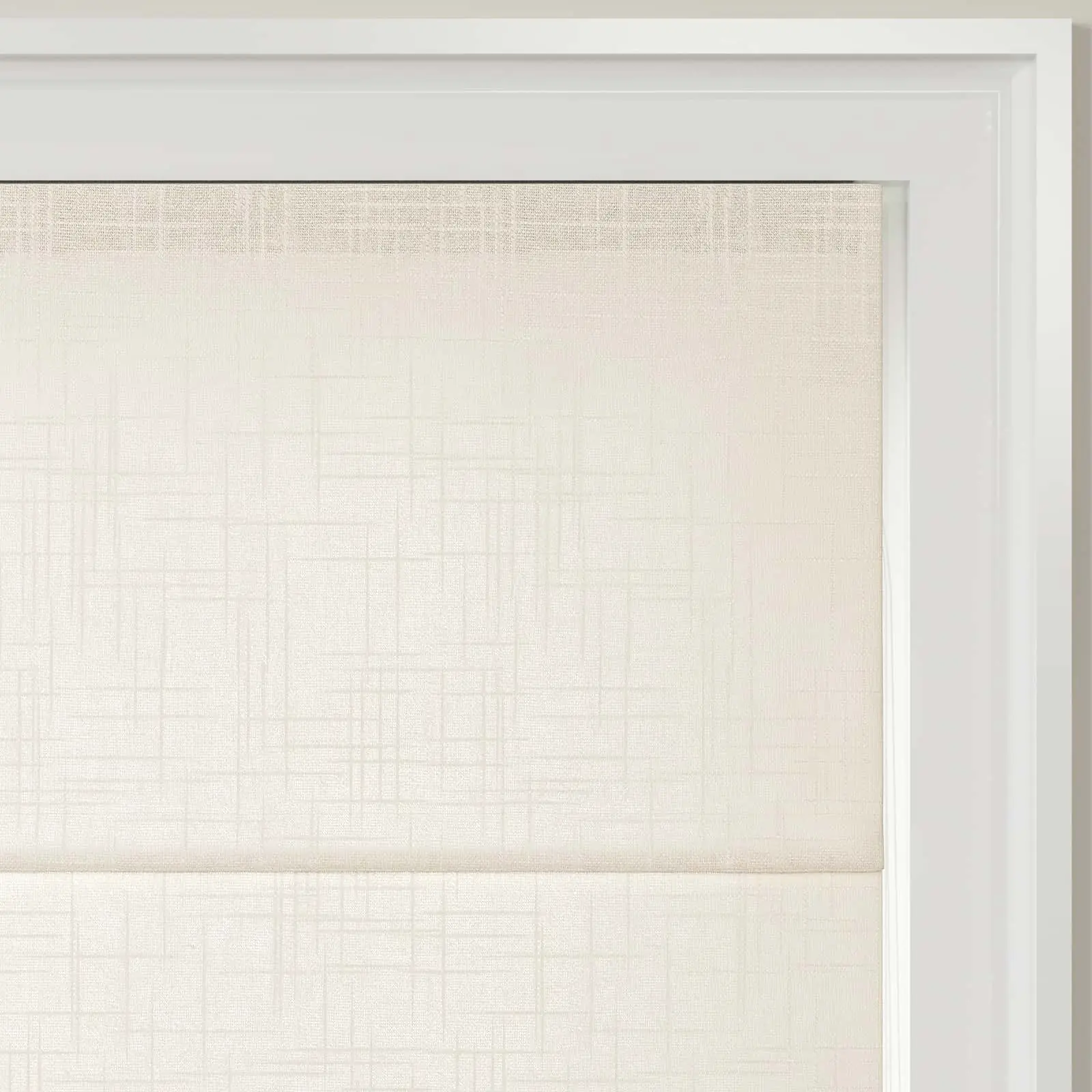 Ian Linen Zebra Roman Blind Cord Lift - Image 3