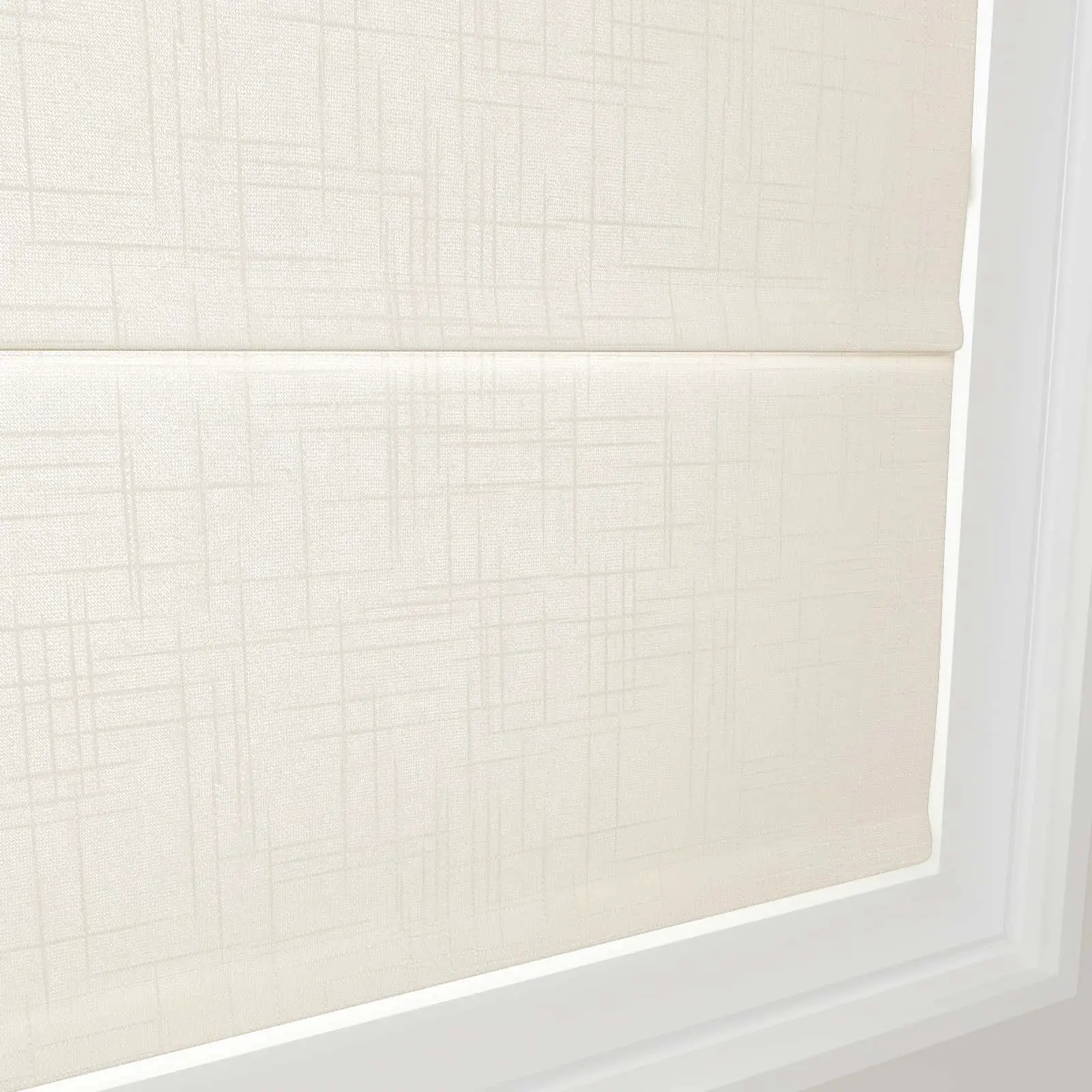 Ian Linen Zebra Roman Blind Cord Lift - Image 4