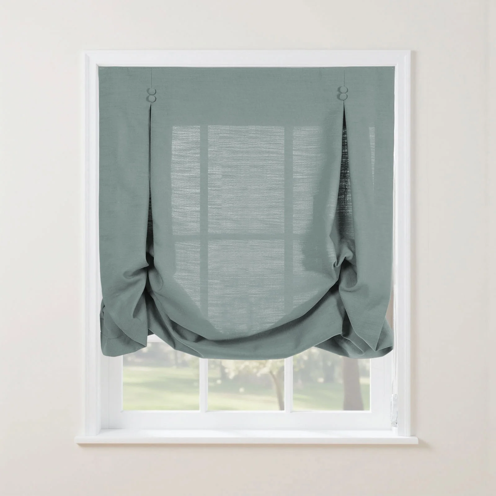 Isabella Cotton Tulip Roman Shade Cord Lift - Image 30