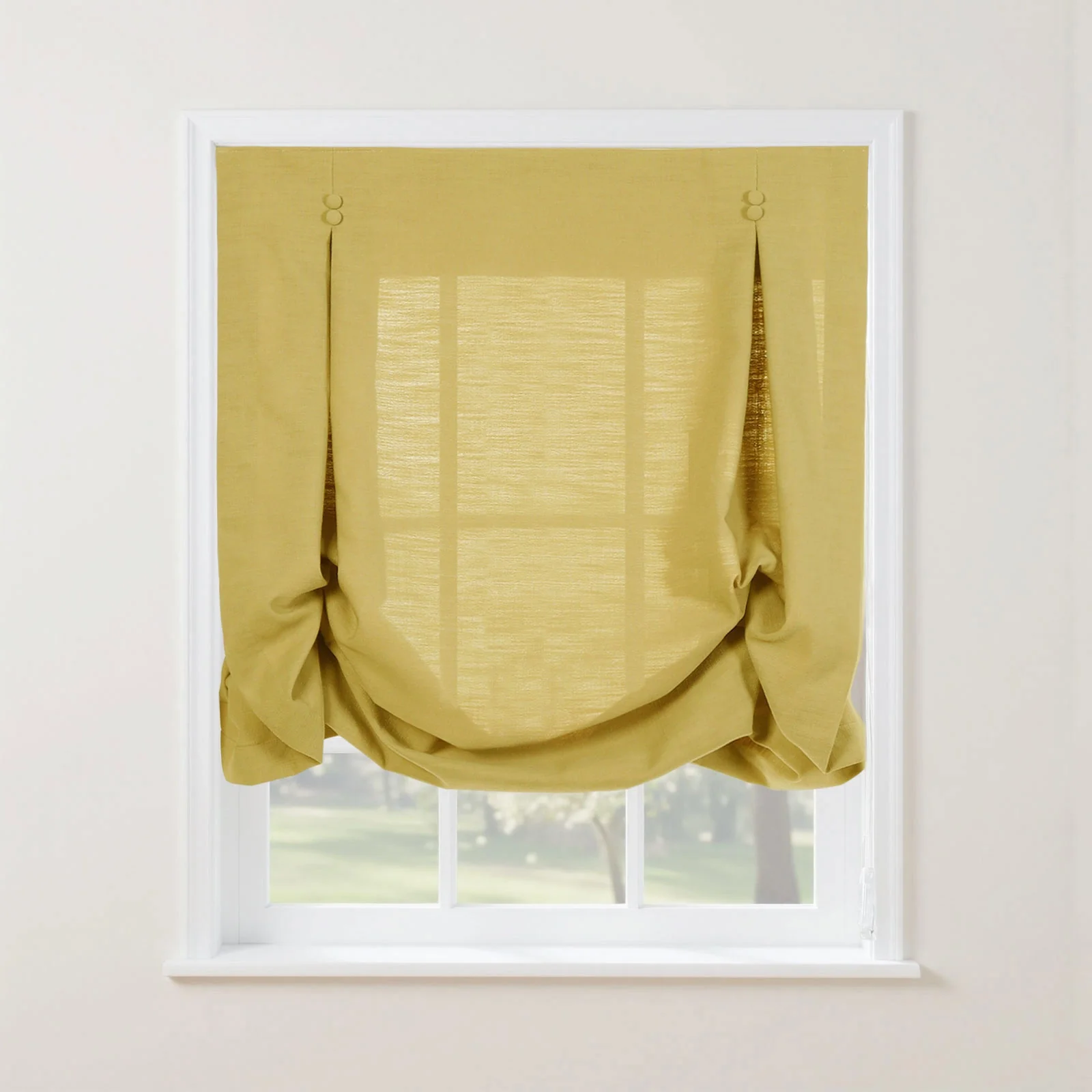Isabella Cotton Tulip Roman Shade Cord Lift - Image 32